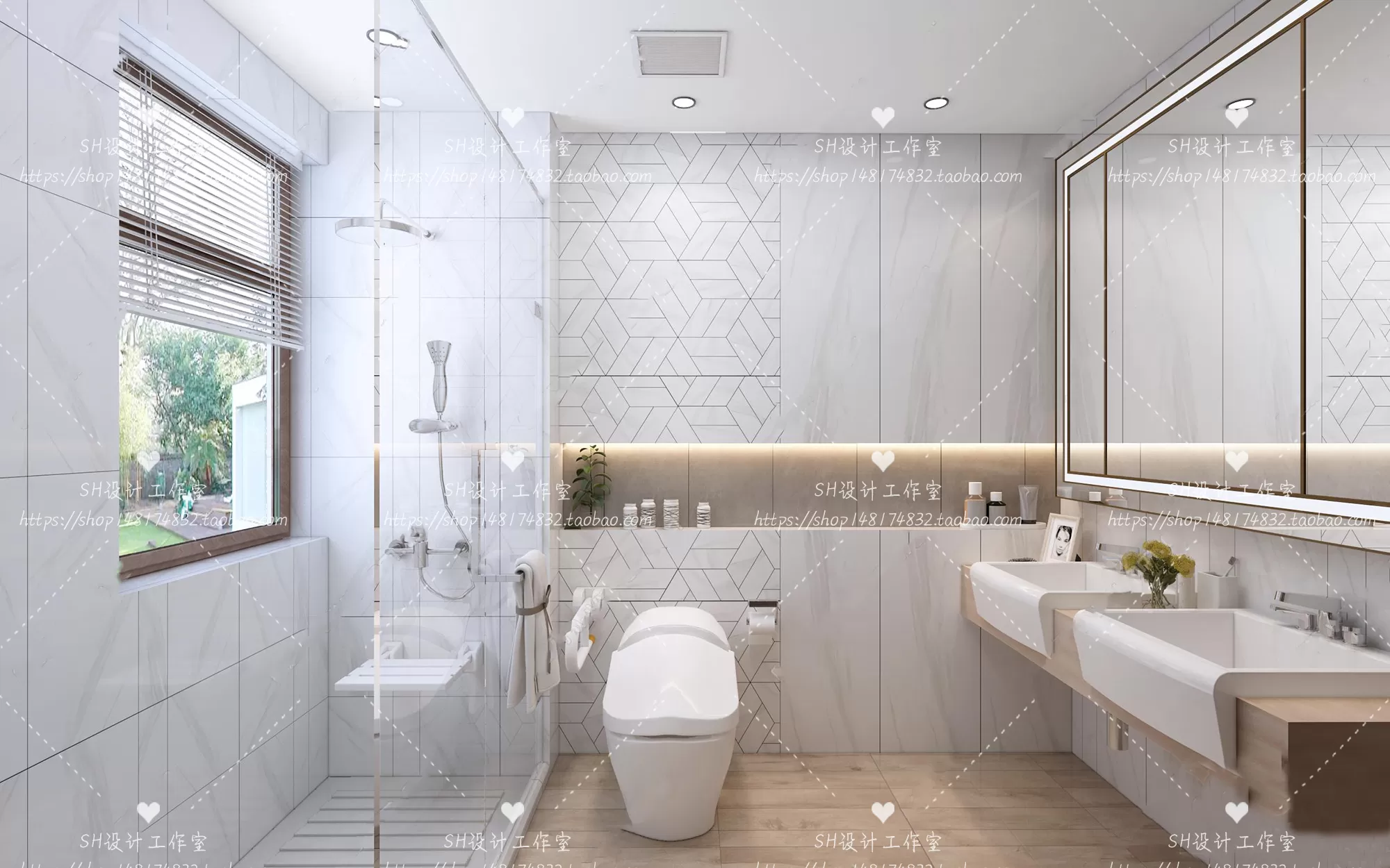 BATHROOM 3D SCENES – VRAY RENDER – 03 BATHROOM 3D SCENES – VRAY RENDER – 03