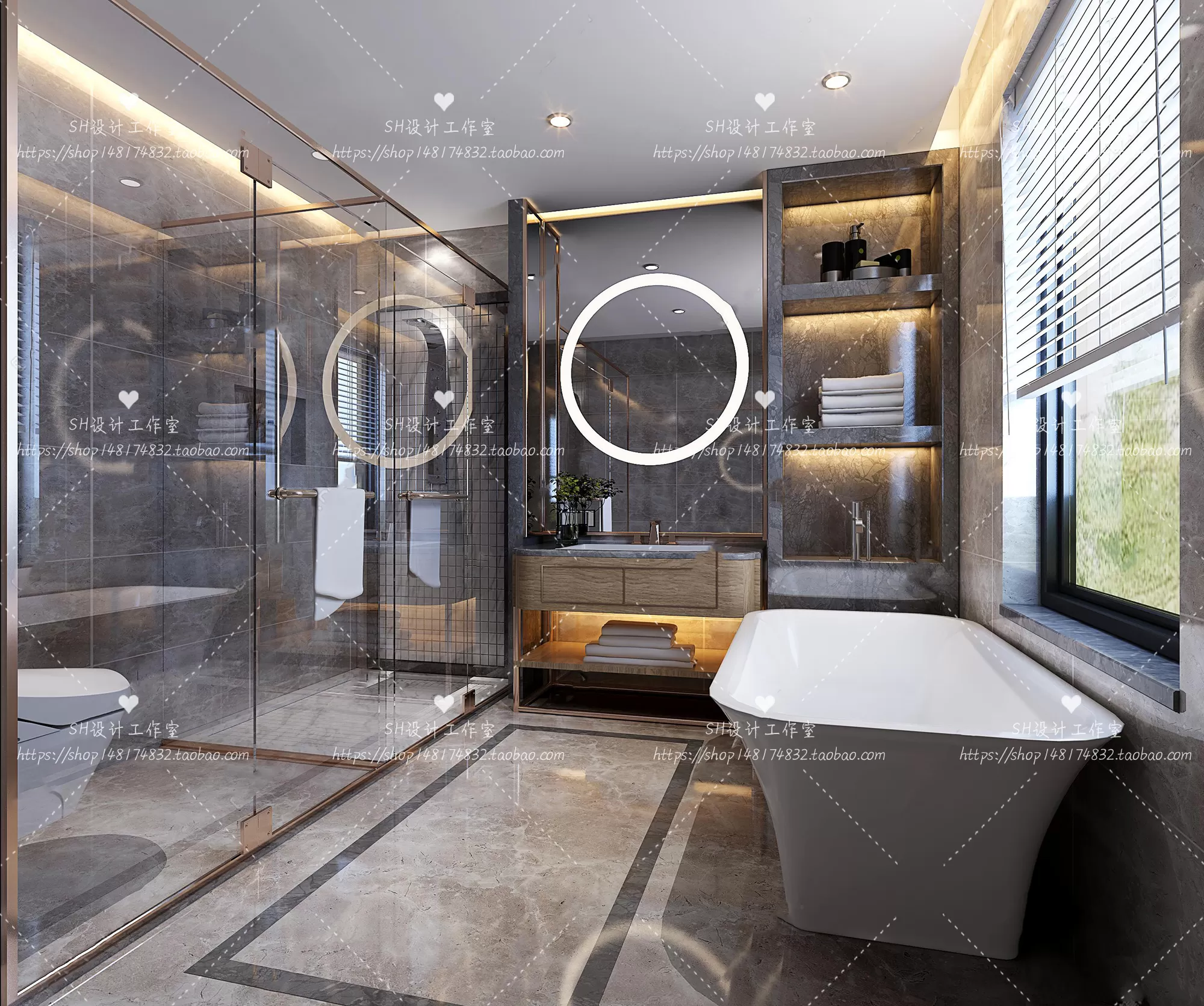 BATHROOM 3D SCENES – VRAY RENDER – 08 BATHROOM 3D SCENES – VRAY RENDER – 08
