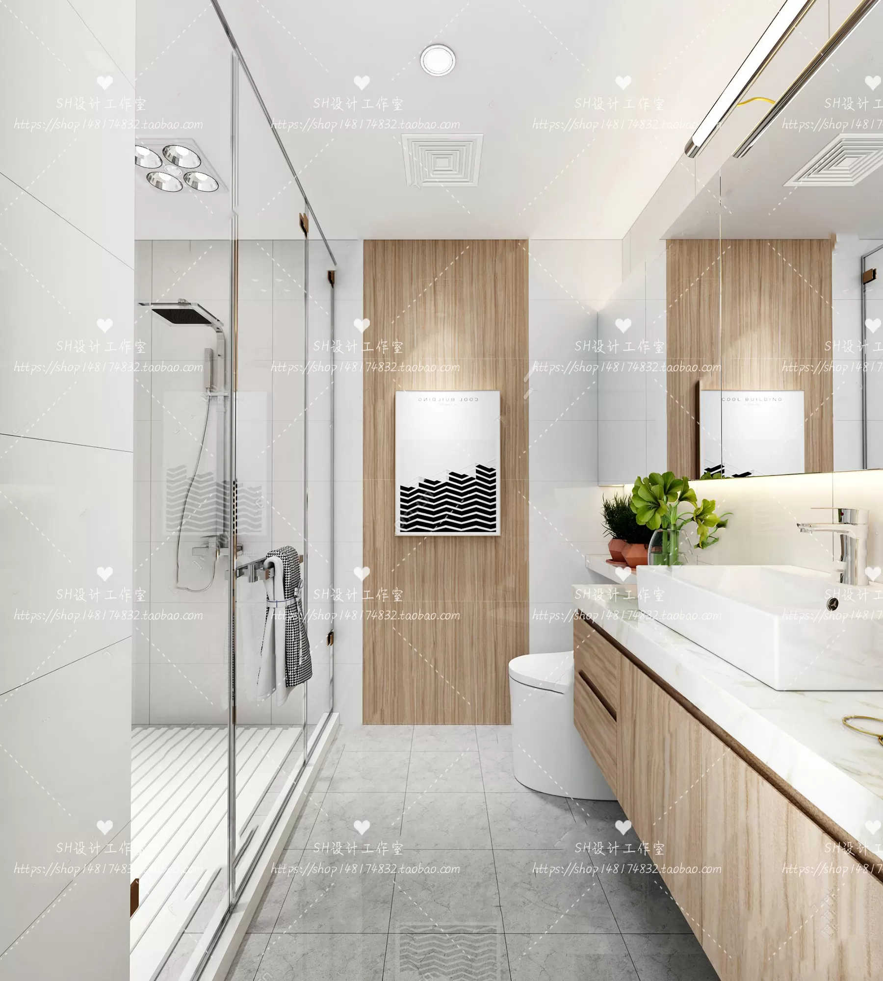 BATHROOM 3D SCENES – VRAY RENDER – 09 BATHROOM 3D SCENES – VRAY RENDER – 09