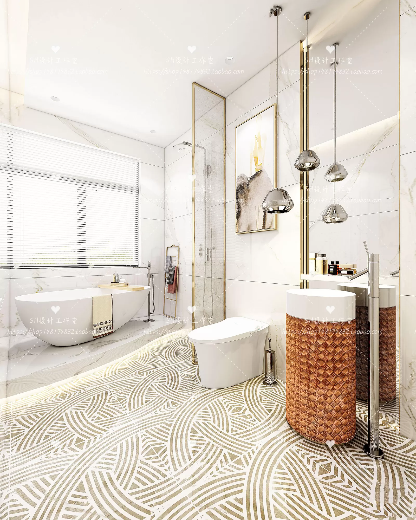 BATHROOM 3D SCENES – VRAY RENDER – 11 BATHROOM 3D SCENES – VRAY RENDER – 11