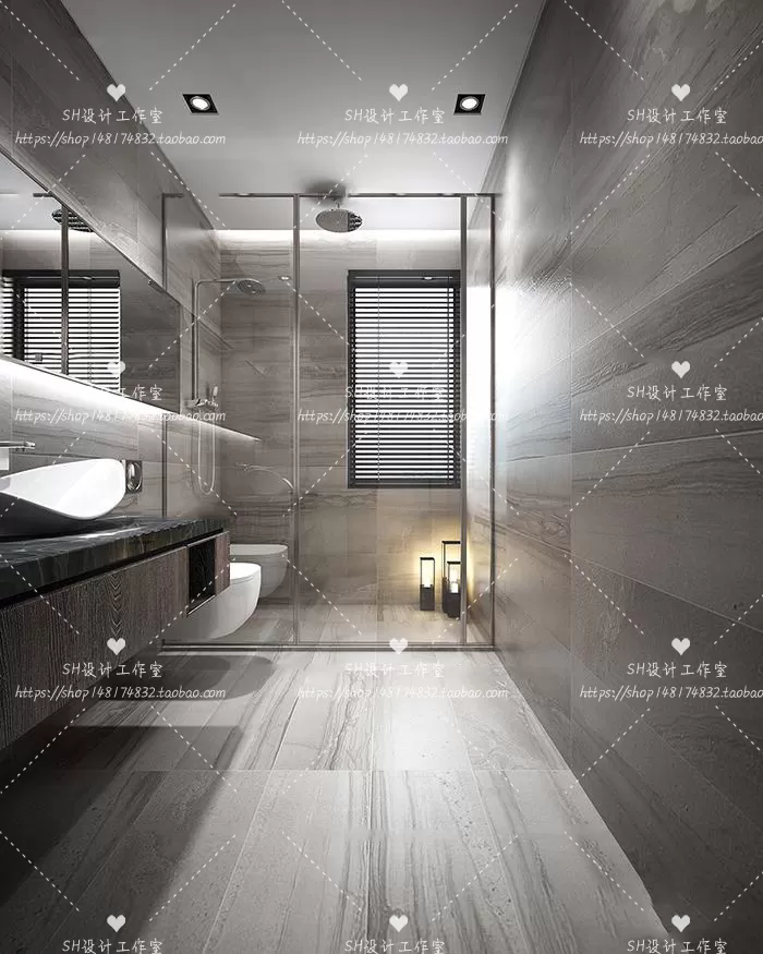 BATHROOM 3D SCENES – VRAY RENDER – 23 BATHROOM 3D SCENES – VRAY RENDER – 23