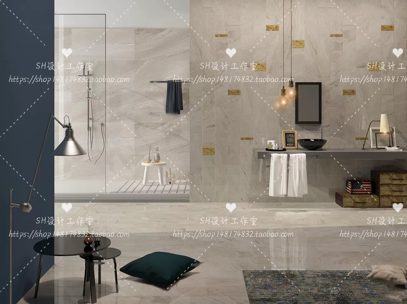 BATHROOM 3D SCENES – VRAY RENDER – 28 BATHROOM 3D SCENES – VRAY RENDER – 28