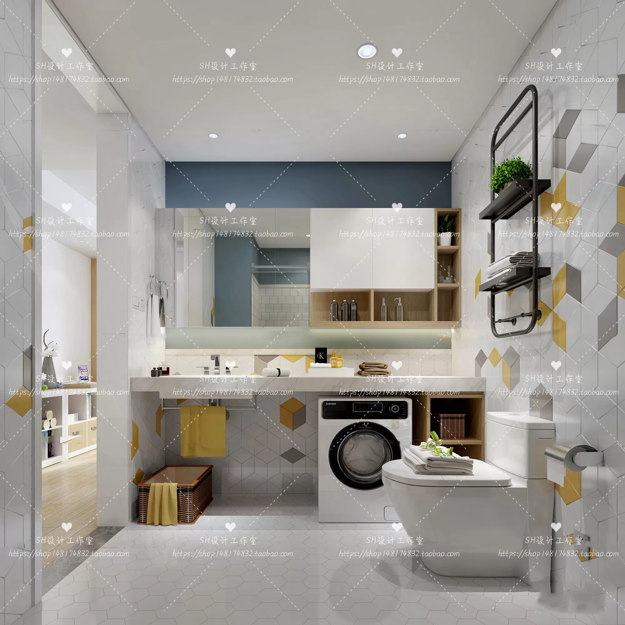 BATHROOM 3D SCENES – VRAY RENDER – 34 BATHROOM 3D SCENES – VRAY RENDER – 34