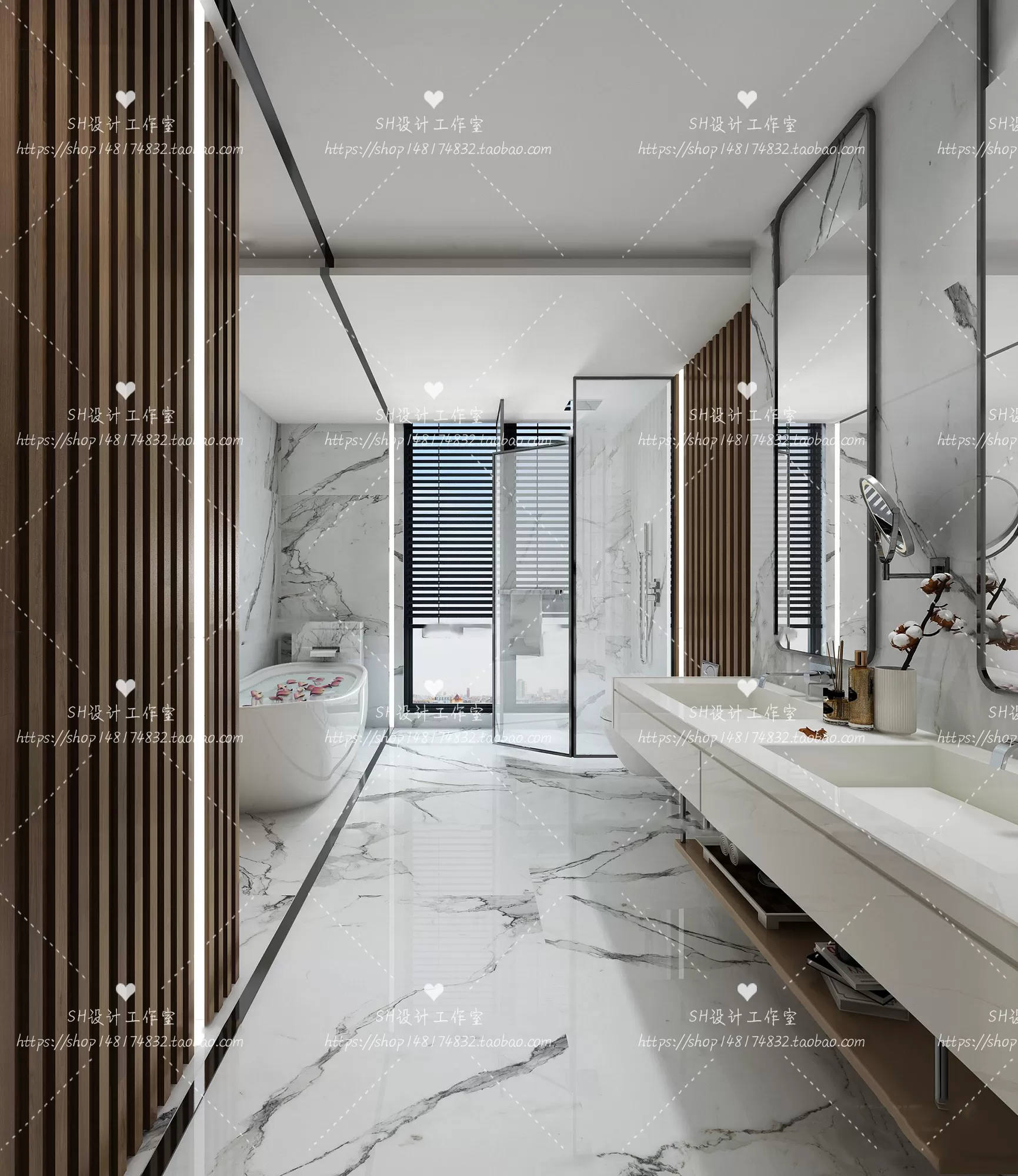 BATHROOM 3D SCENES – VRAY RENDER – 39 BATHROOM 3D SCENES – VRAY RENDER – 39