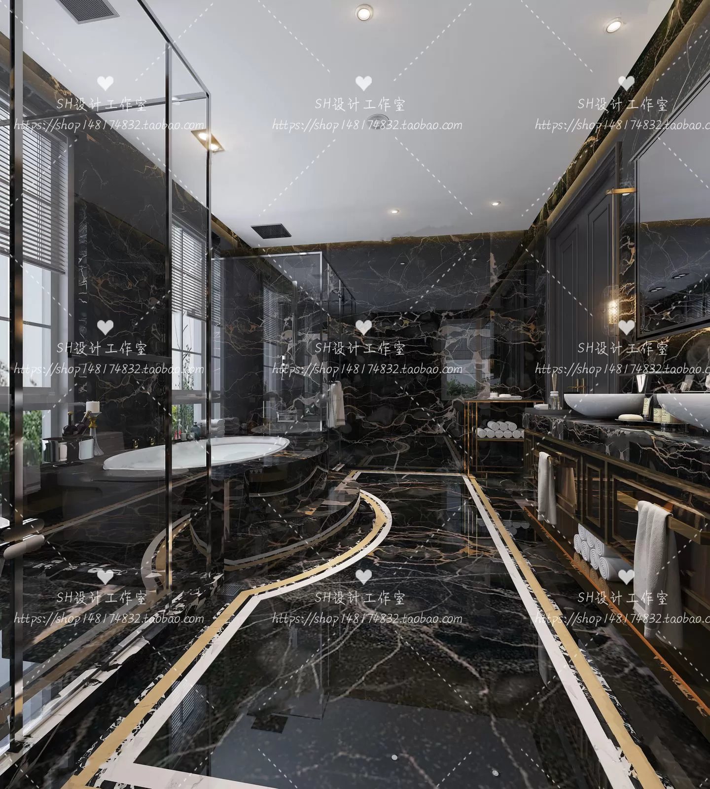 BATHROOM 3D SCENES – VRAY RENDER – 57 BATHROOM 3D SCENES – VRAY RENDER – 57