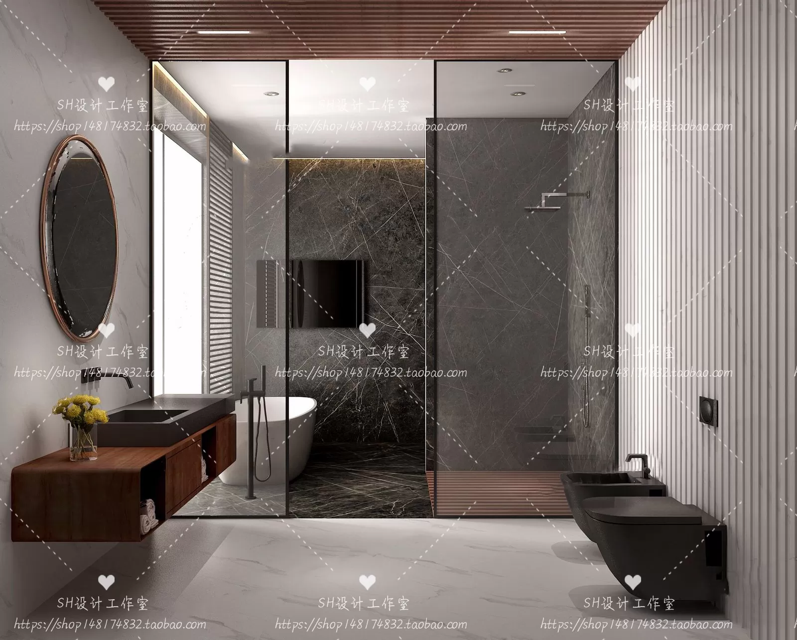 BATHROOM 3D SCENES – VRAY RENDER – 67 BATHROOM 3D SCENES – VRAY RENDER – 67