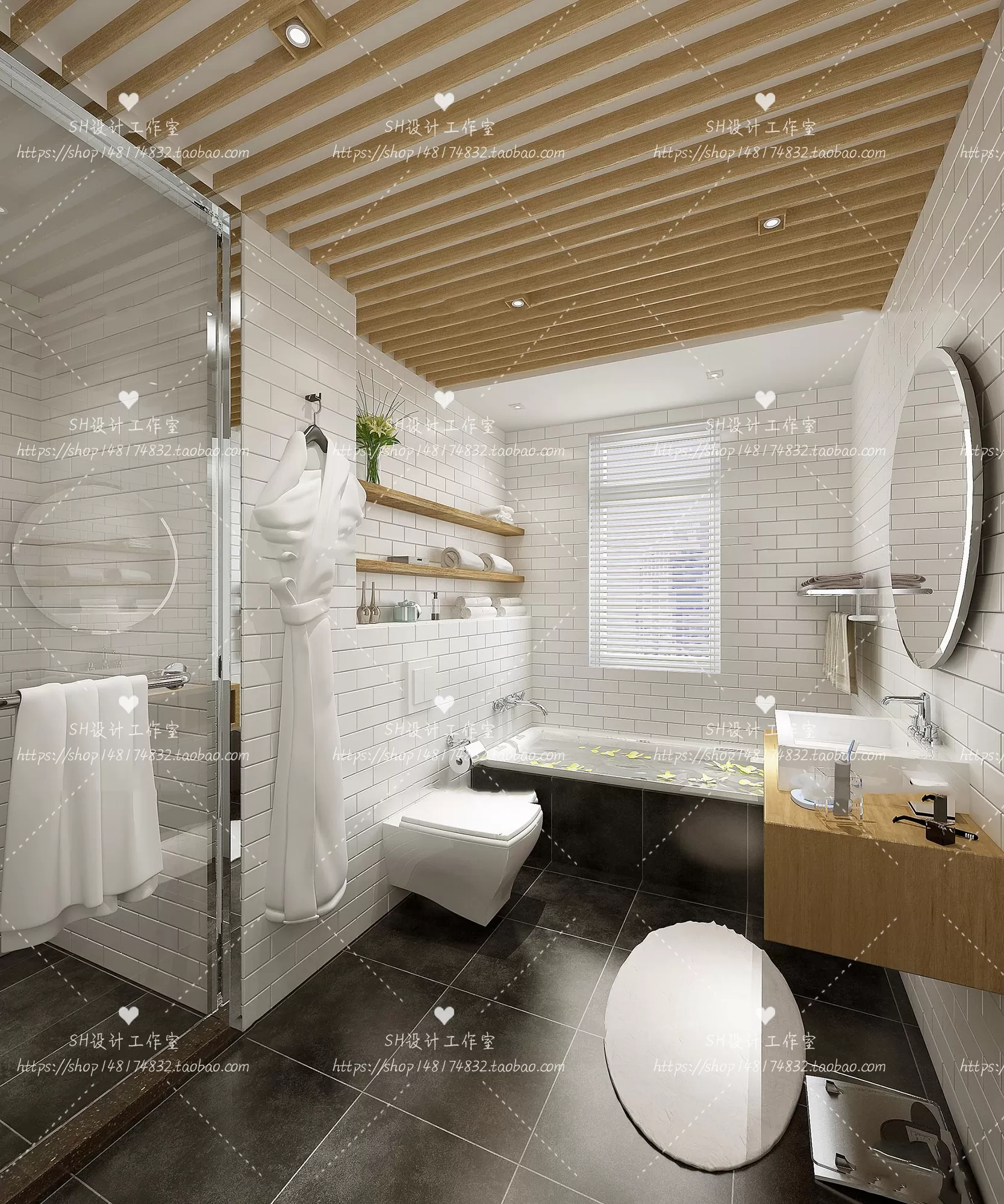 BATHROOM 3D SCENES – VRAY RENDER – 71 BATHROOM 3D SCENES – VRAY RENDER – 71