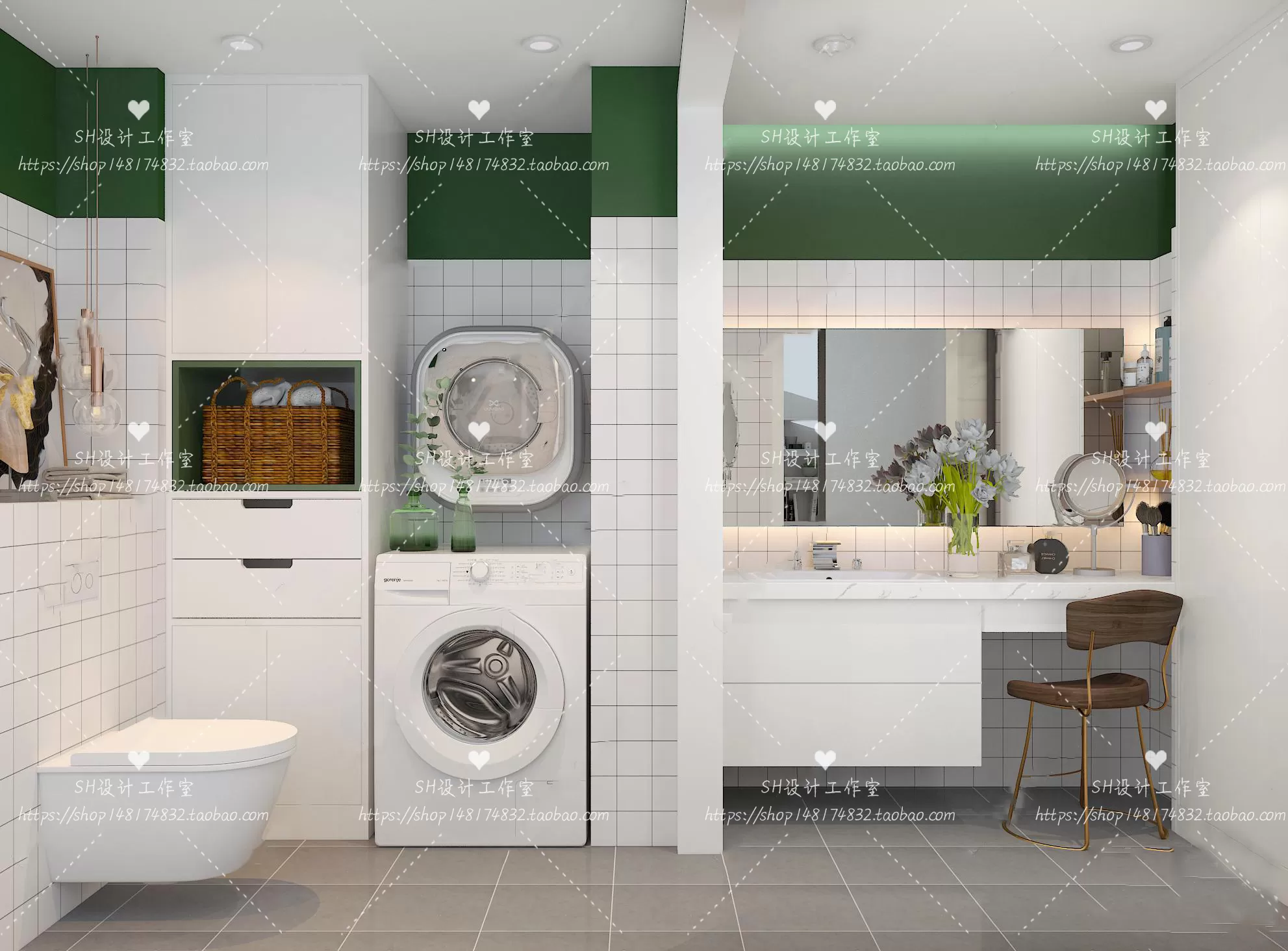 BATHROOM 3D SCENES – VRAY RENDER – 78 BATHROOM 3D SCENES – VRAY RENDER – 78