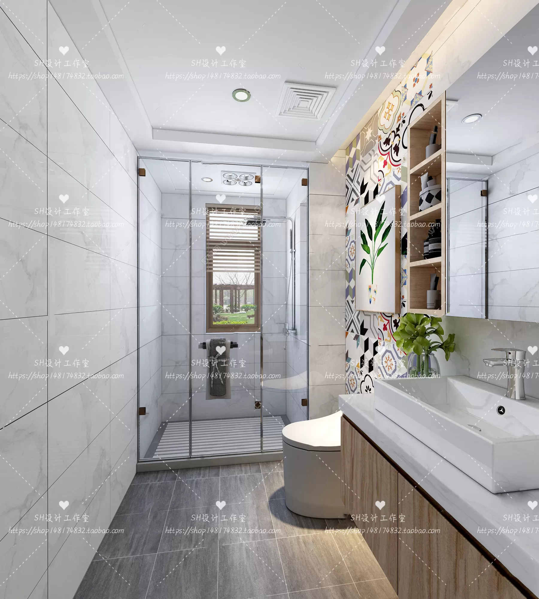 BATHROOM 3D SCENES – VRAY RENDER – 81 BATHROOM 3D SCENES – VRAY RENDER – 81
