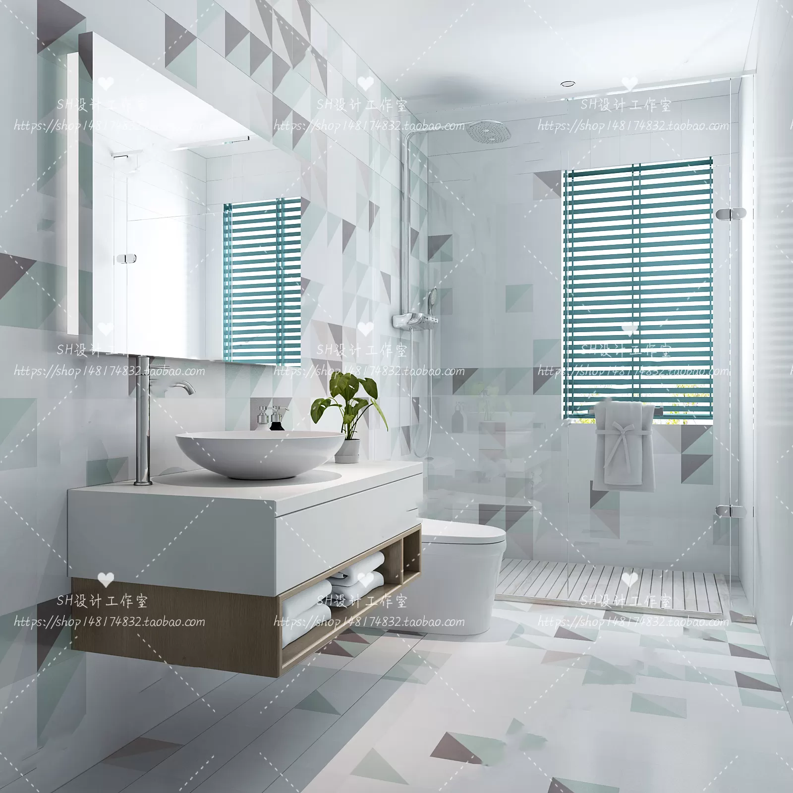 BATHROOM 3D SCENES – VRAY RENDER – 83 BATHROOM 3D SCENES – VRAY RENDER – 83