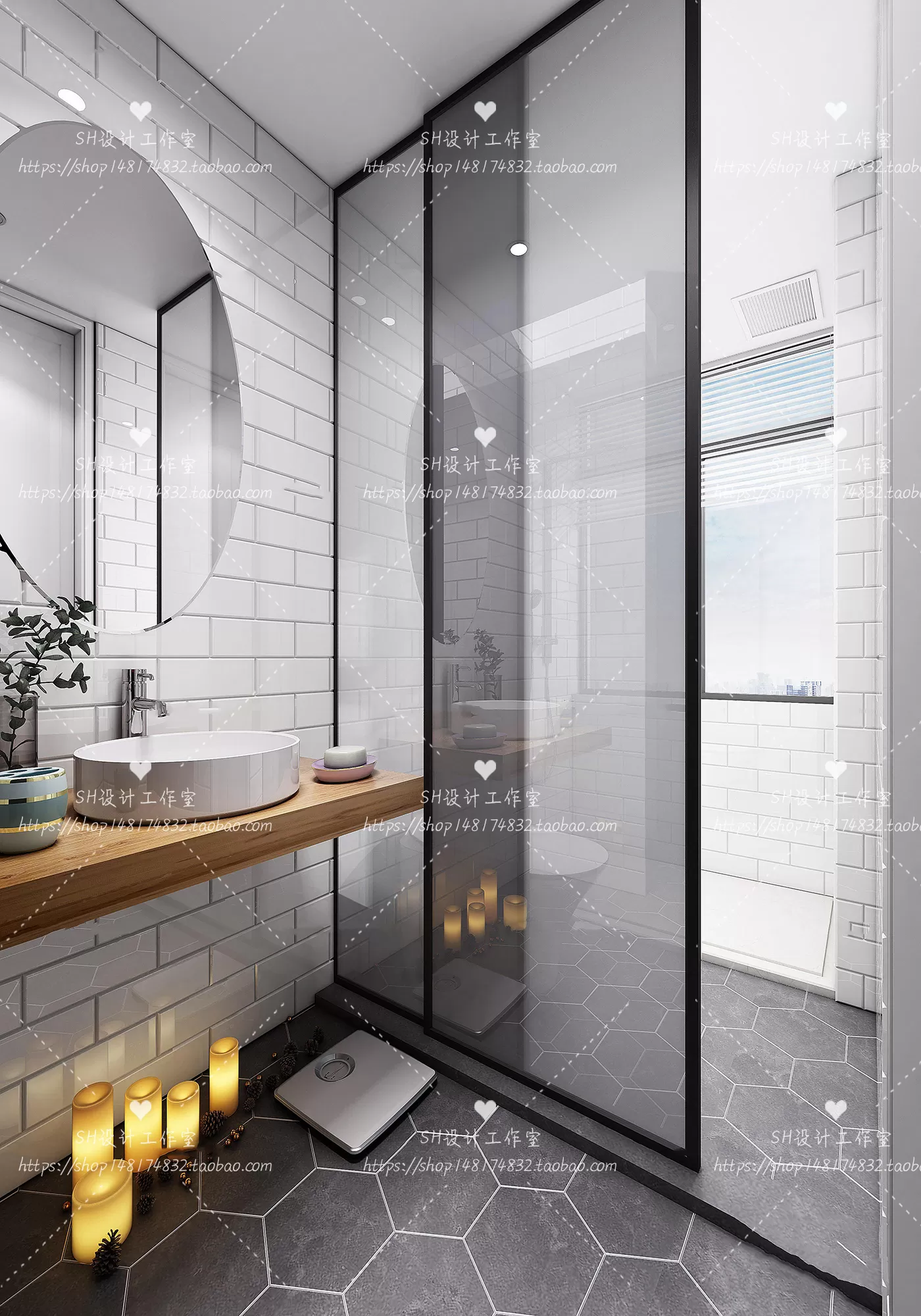 BATHROOM 3D SCENES – VRAY RENDER – 86 BATHROOM 3D SCENES – VRAY RENDER – 86