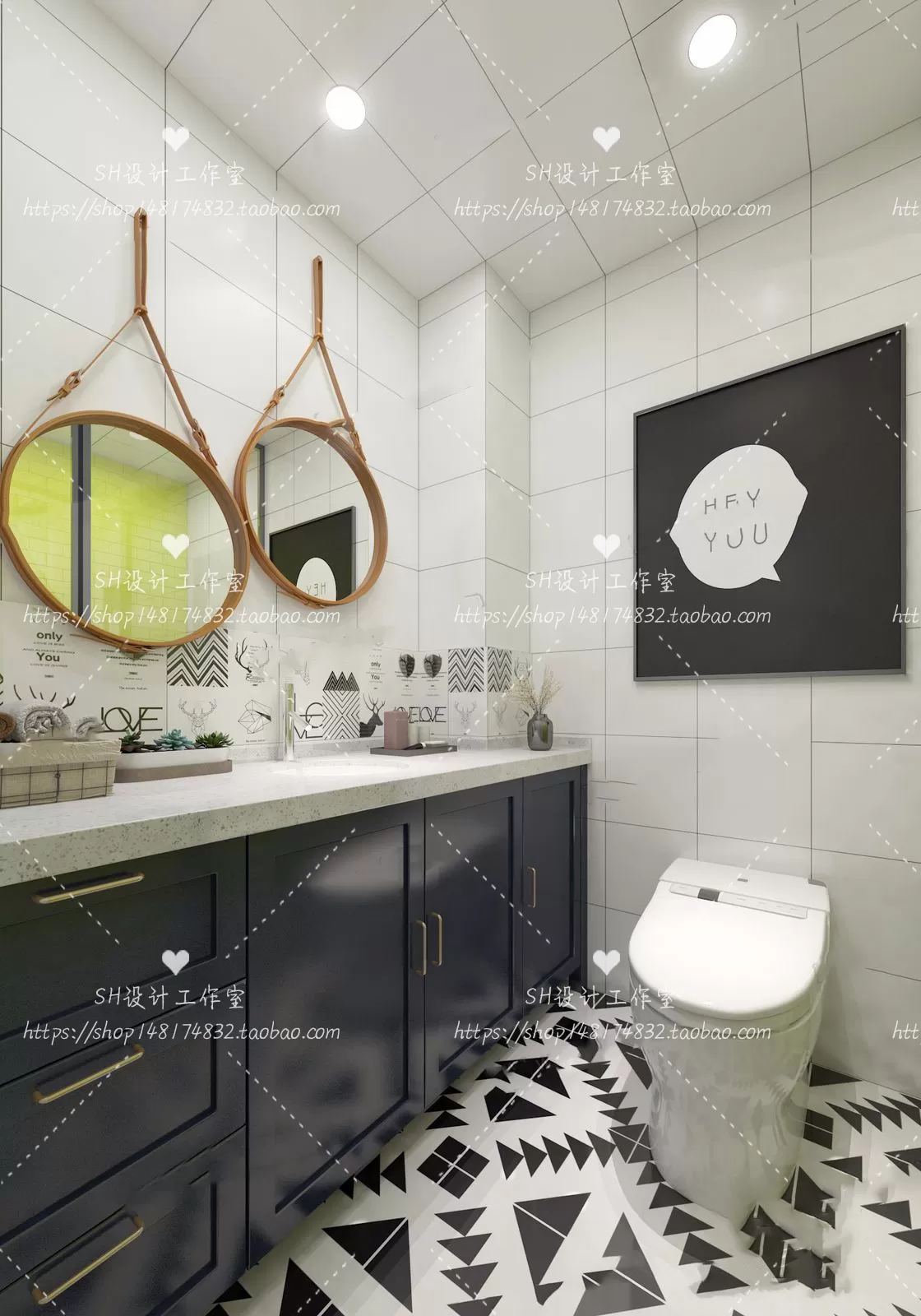 BATHROOM 3D SCENES – VRAY RENDER – 88 BATHROOM 3D SCENES – VRAY RENDER – 88
