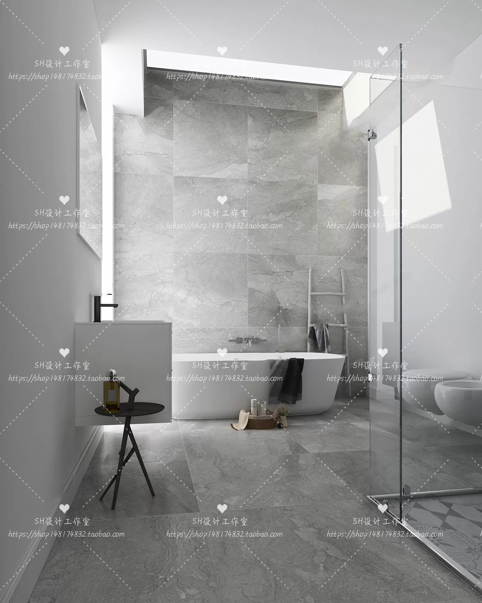 BATHROOM 3D SCENES – VRAY RENDER – 91 BATHROOM 3D SCENES – VRAY RENDER – 91