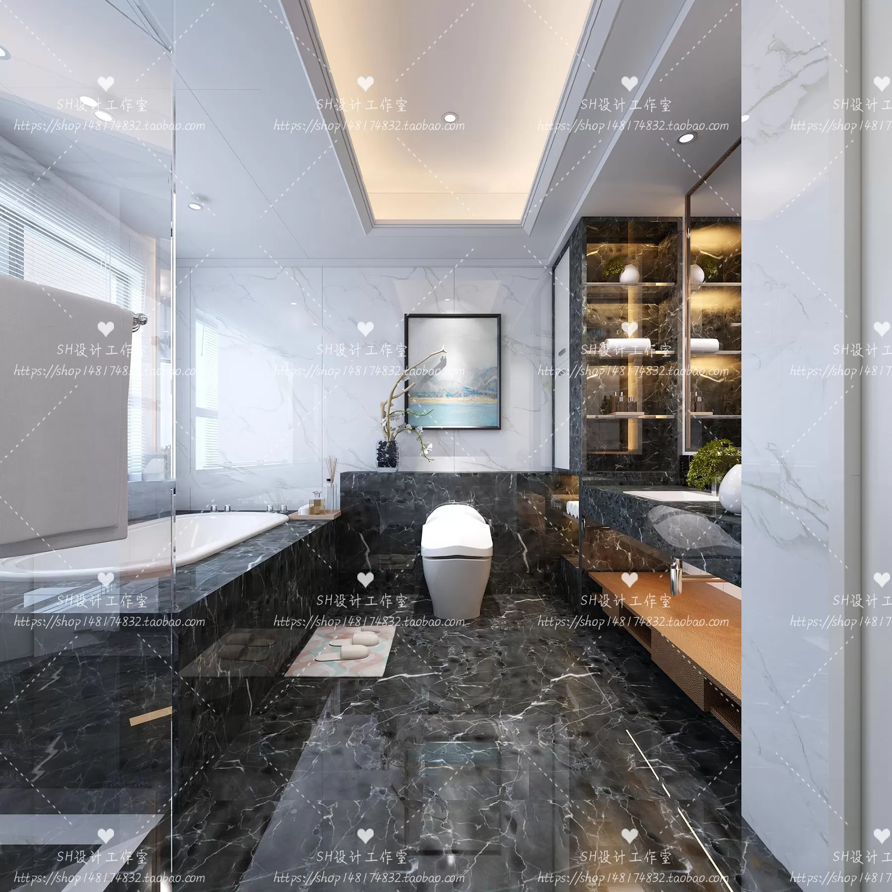 BATHROOM 3D SCENES – VRAY RENDER – 97 BATHROOM 3D SCENES – VRAY RENDER – 97