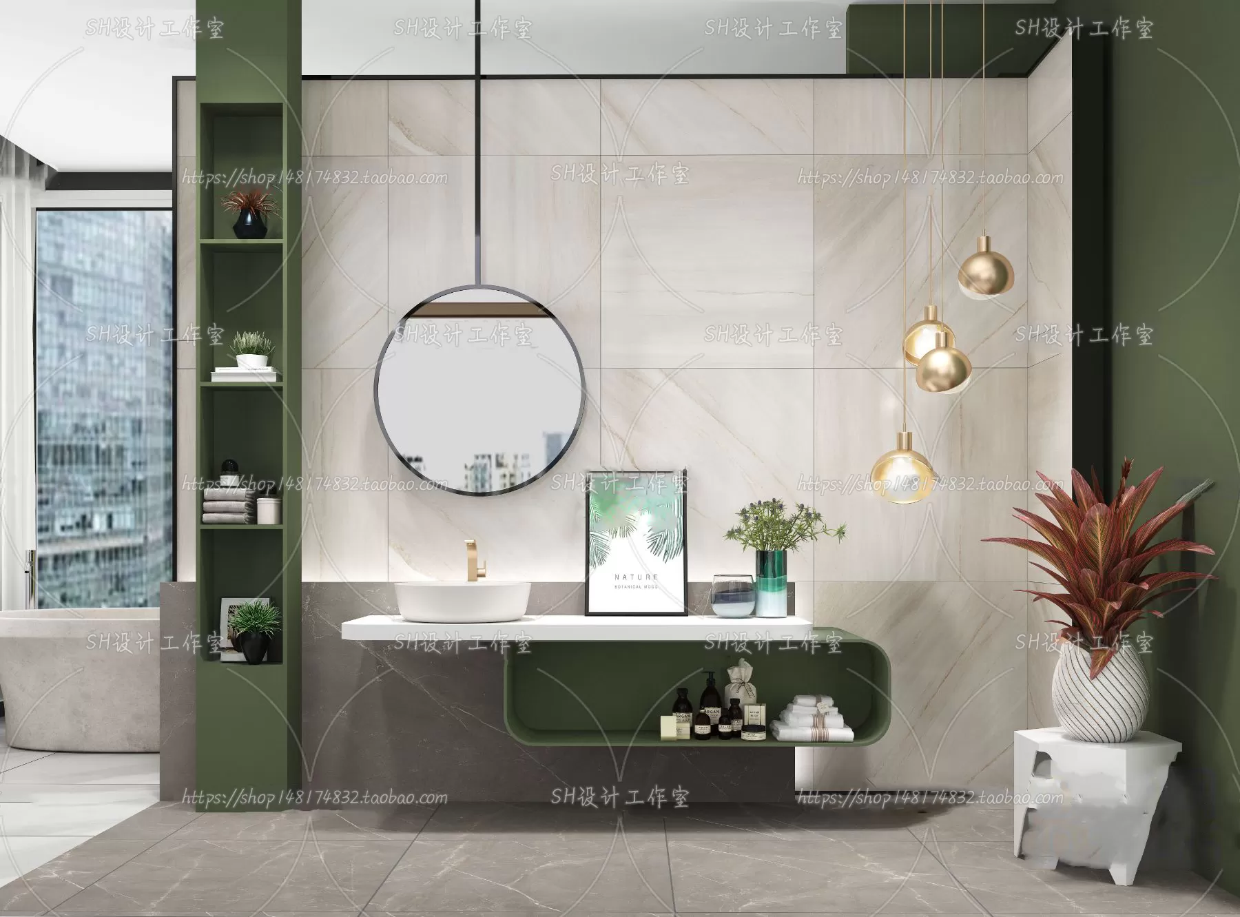 BATHROOM 3D SCENES – VRAY RENDER – 102 BATHROOM 3D SCENES – VRAY RENDER – 102