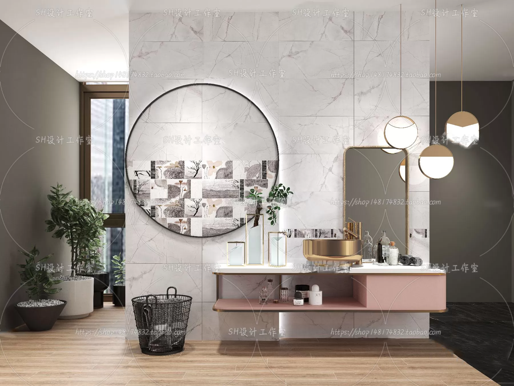 BATHROOM 3D SCENES – VRAY RENDER – 103 BATHROOM 3D SCENES – VRAY RENDER – 103