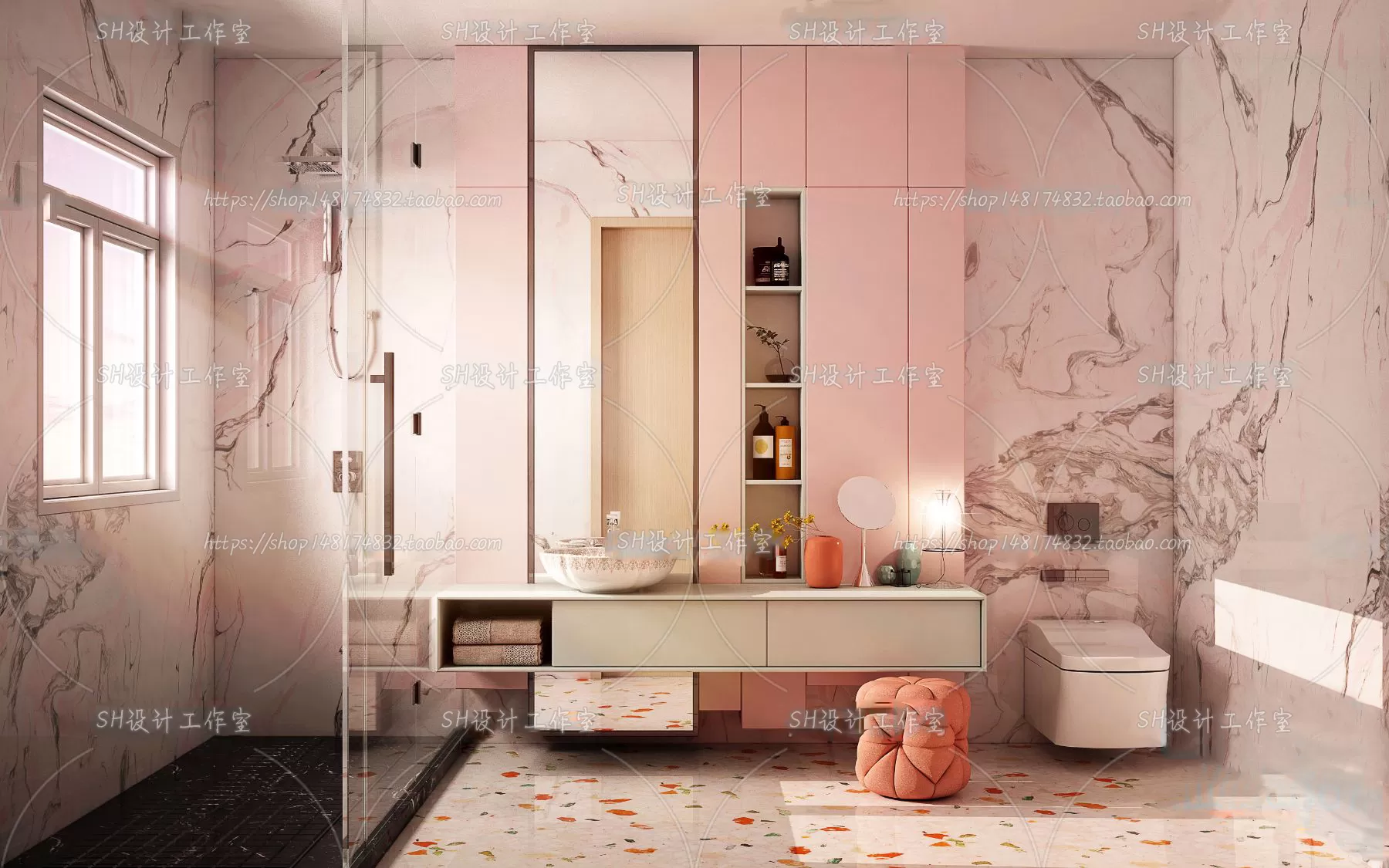 BATHROOM 3D SCENES – VRAY RENDER – 105 BATHROOM 3D SCENES – VRAY RENDER – 105