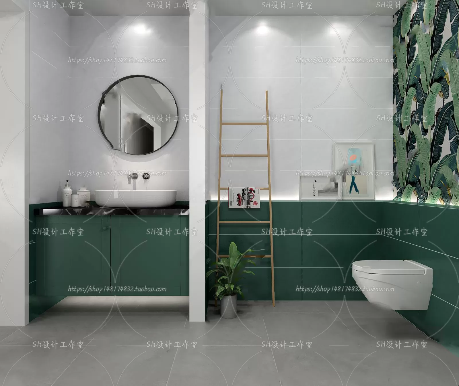 BATHROOM 3D SCENES – VRAY RENDER – 108 BATHROOM 3D SCENES – VRAY RENDER – 108