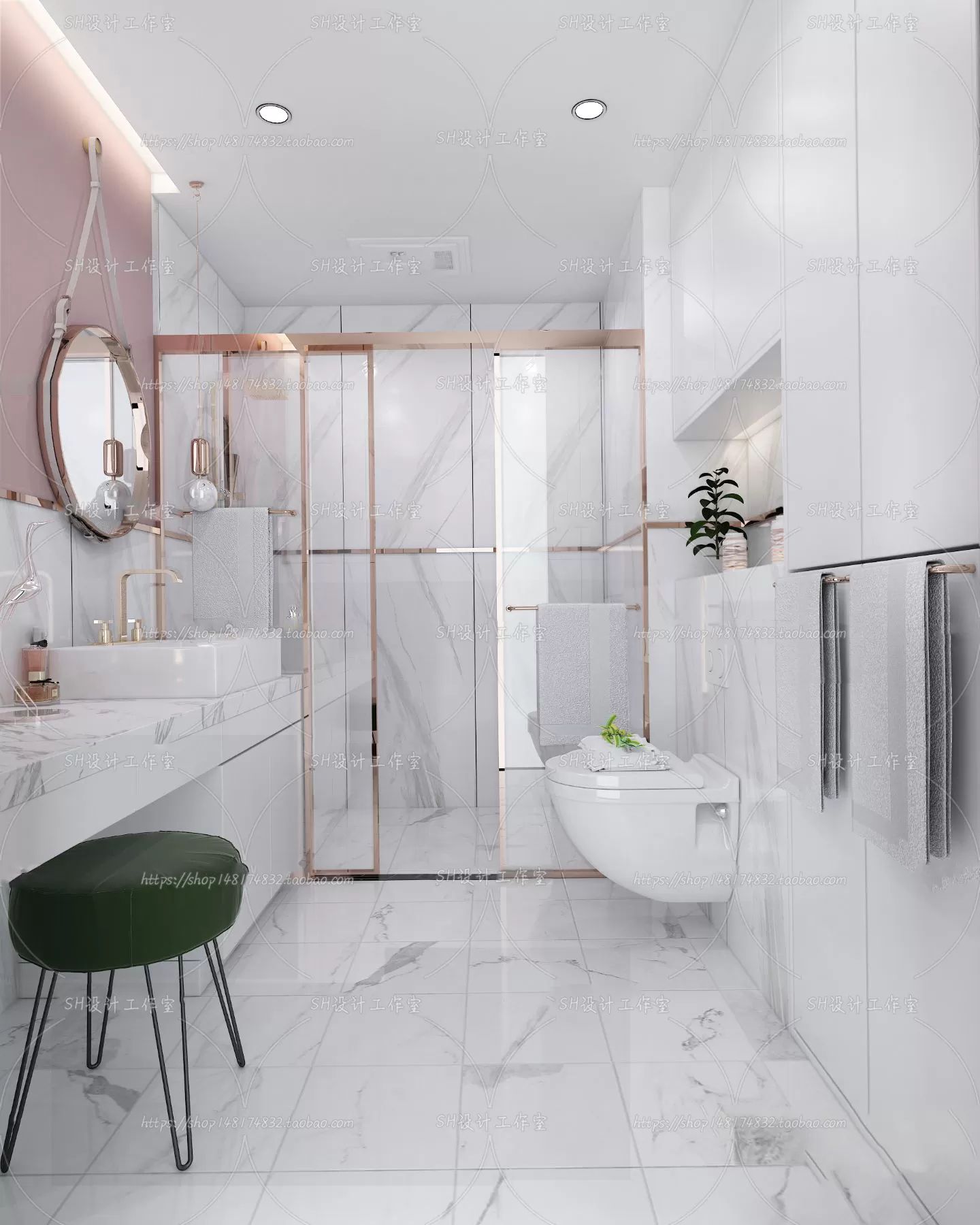 BATHROOM 3D SCENES – VRAY RENDER – 110 BATHROOM 3D SCENES – VRAY RENDER – 110