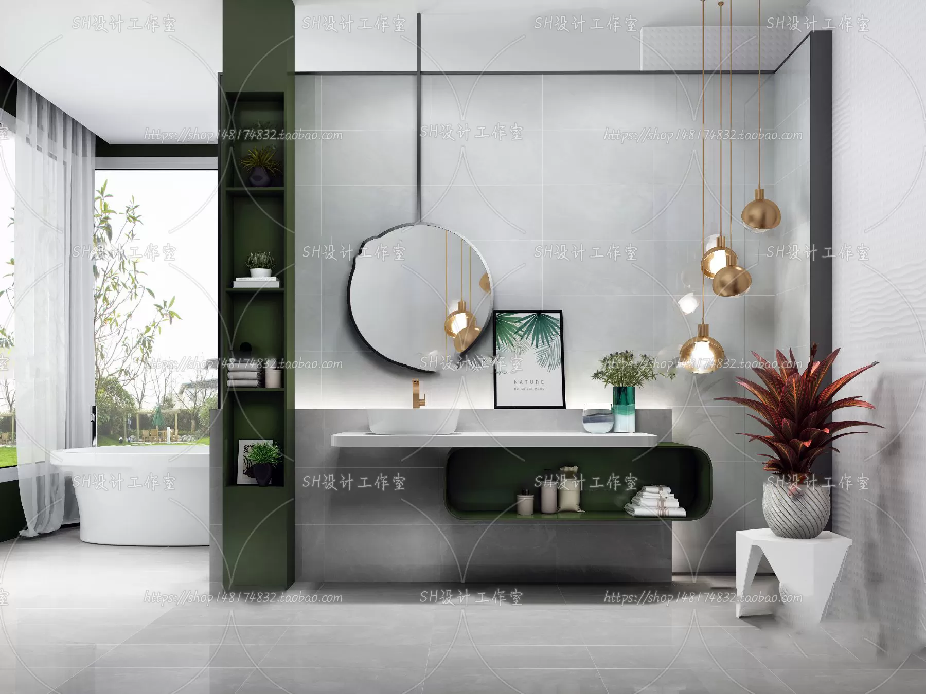 BATHROOM 3D SCENES – VRAY RENDER – 112 BATHROOM 3D SCENES – VRAY RENDER – 112