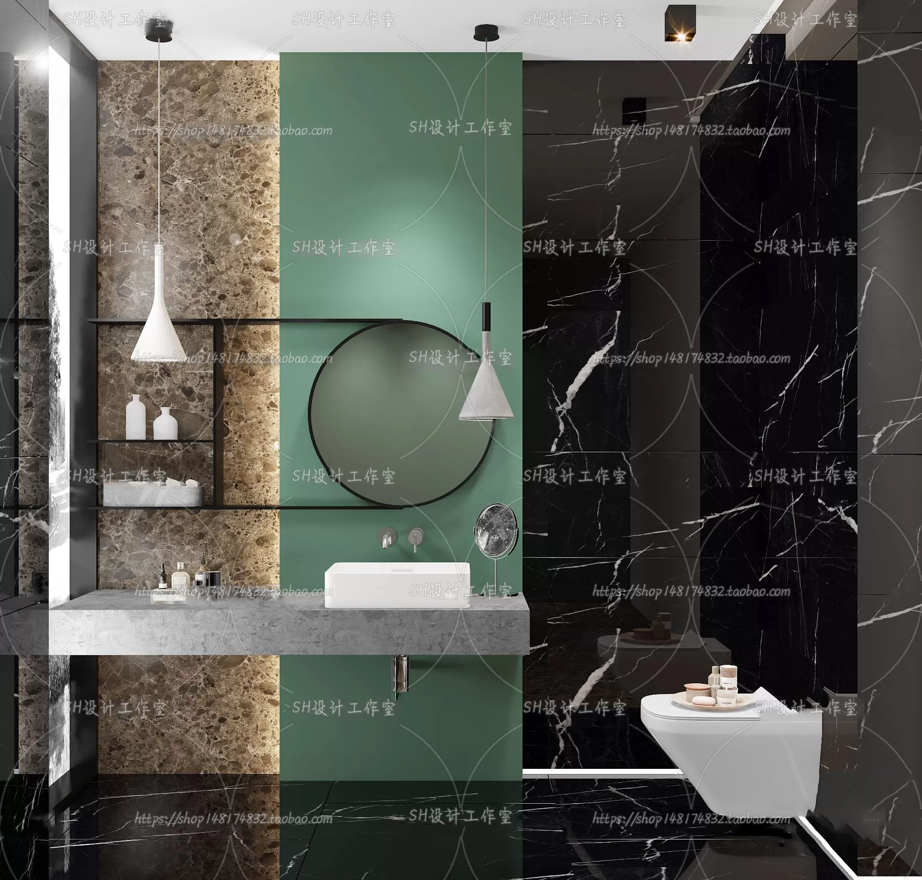 BATHROOM 3D SCENES – VRAY RENDER – 114 BATHROOM 3D SCENES – VRAY RENDER – 114