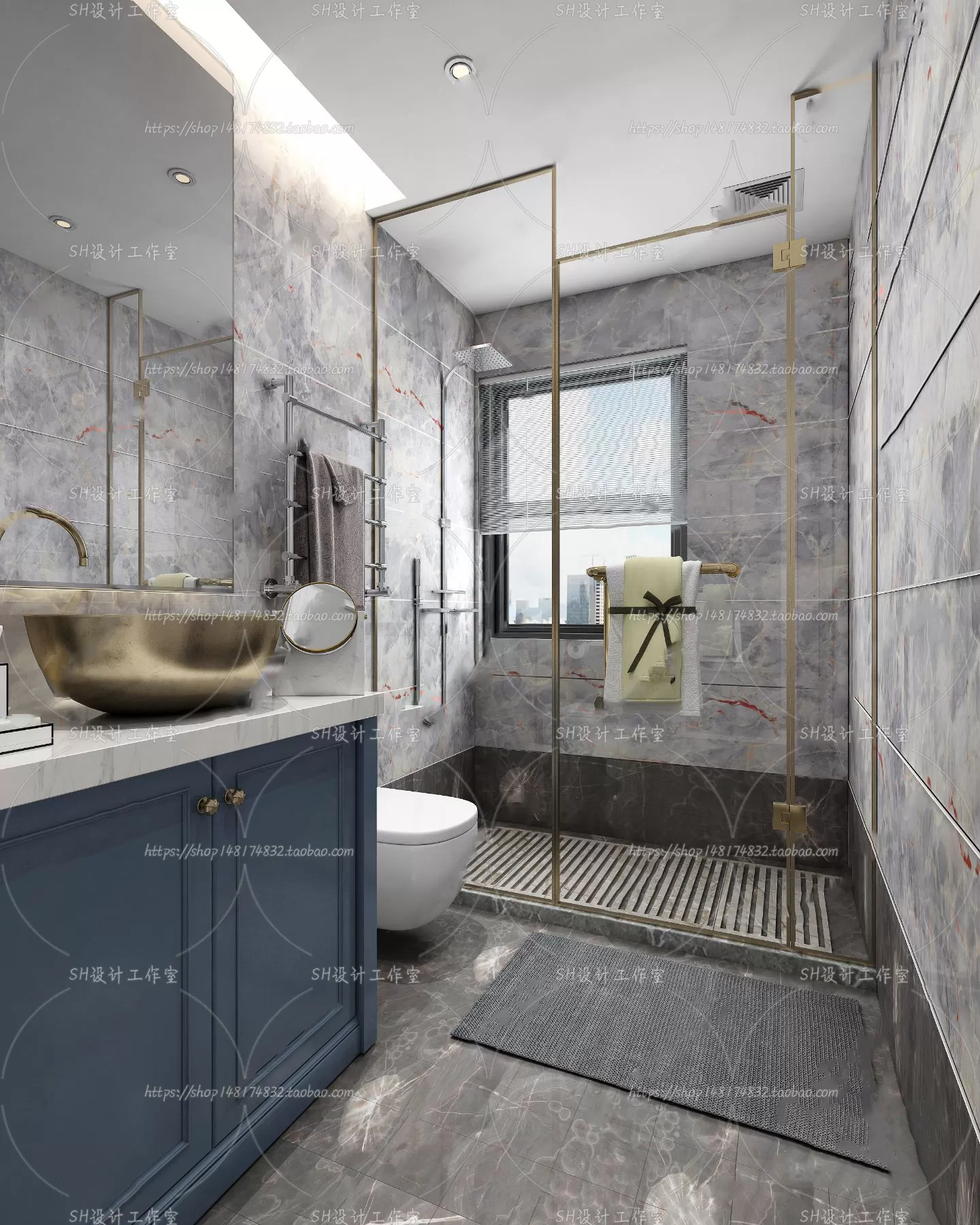 BATHROOM 3D SCENES – VRAY RENDER – 115 BATHROOM 3D SCENES – VRAY RENDER – 115