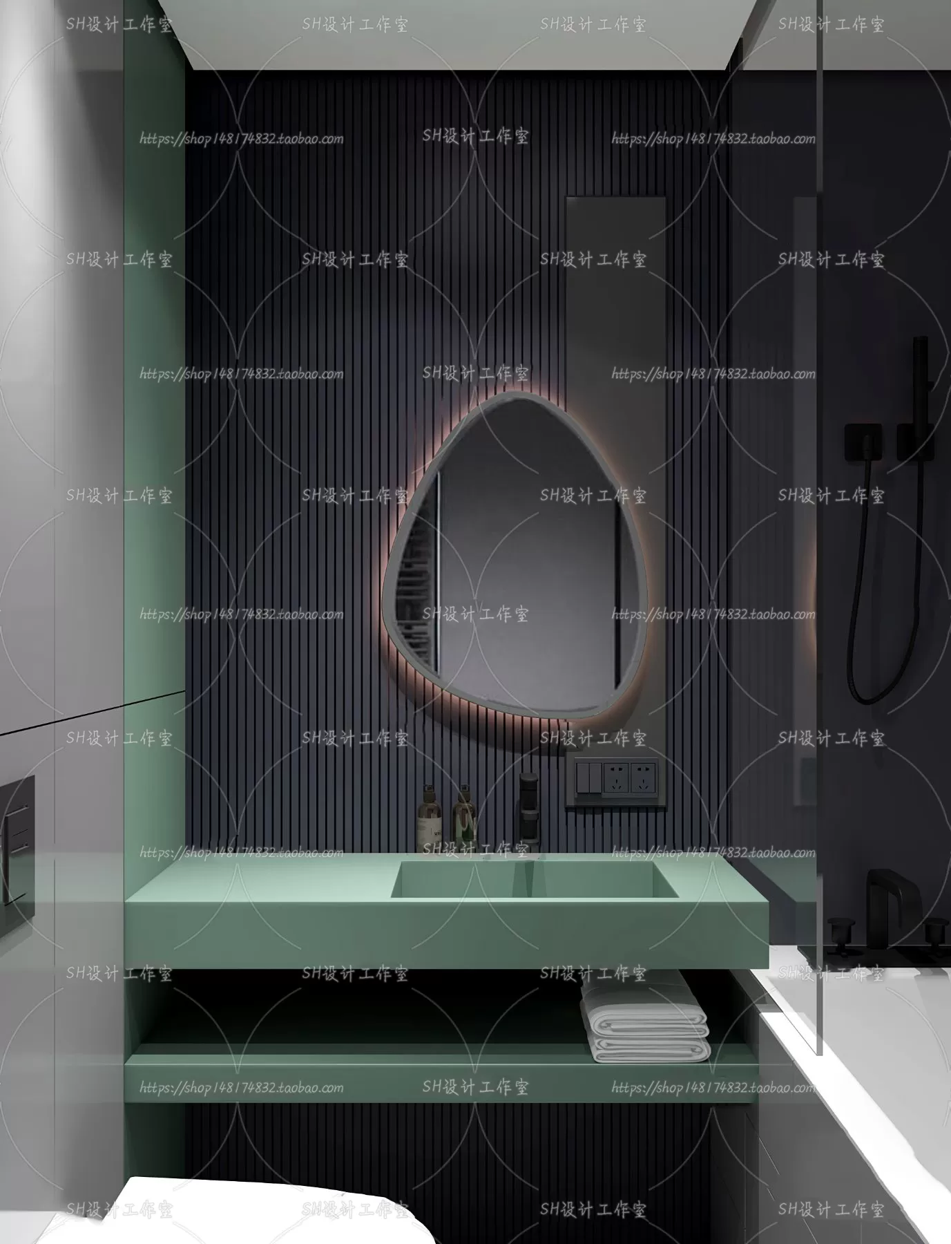 BATHROOM 3D SCENES – VRAY RENDER – 117 BATHROOM 3D SCENES – VRAY RENDER – 117