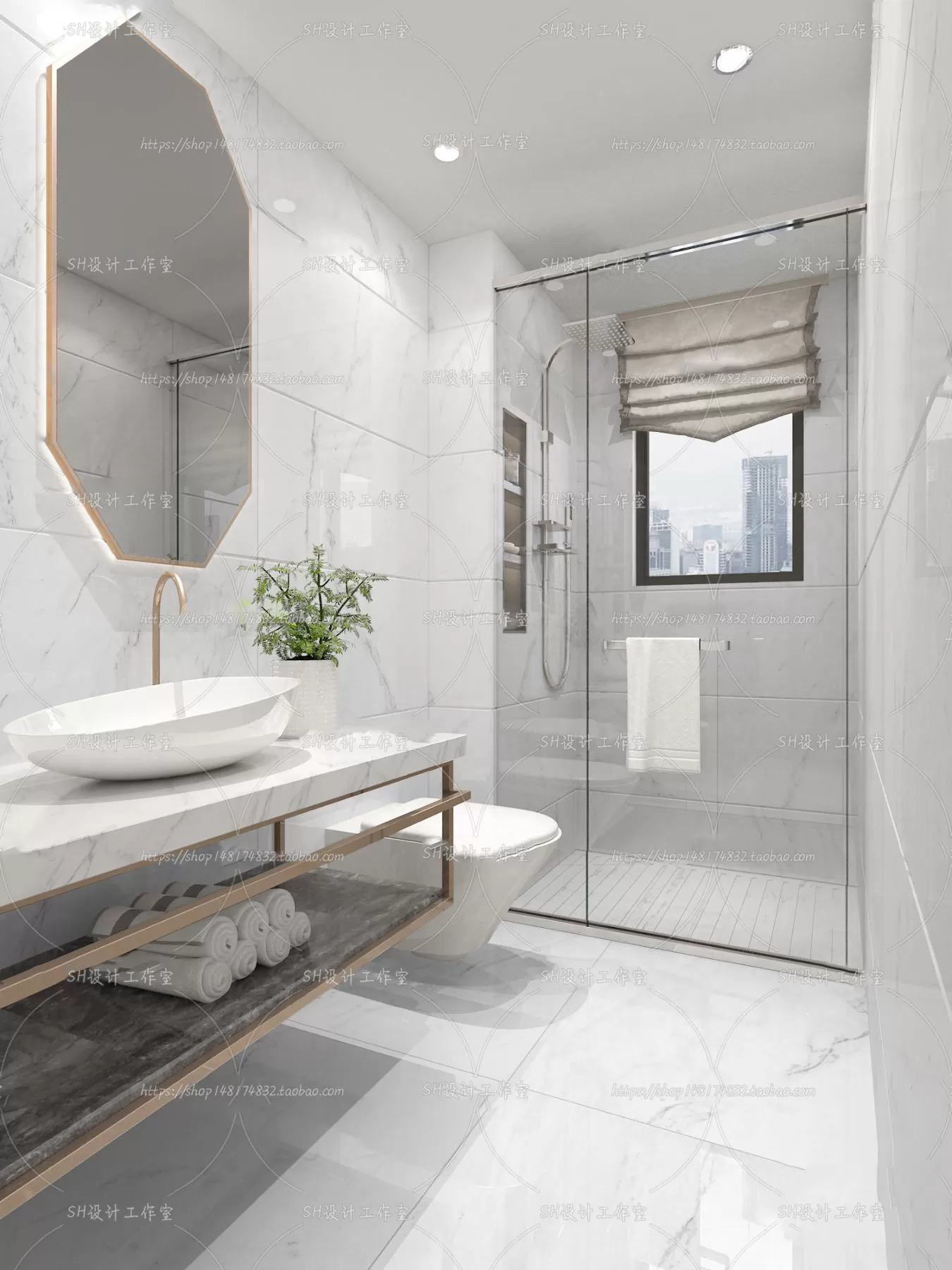 BATHROOM 3D SCENES – VRAY RENDER – 118 BATHROOM 3D SCENES – VRAY RENDER – 118