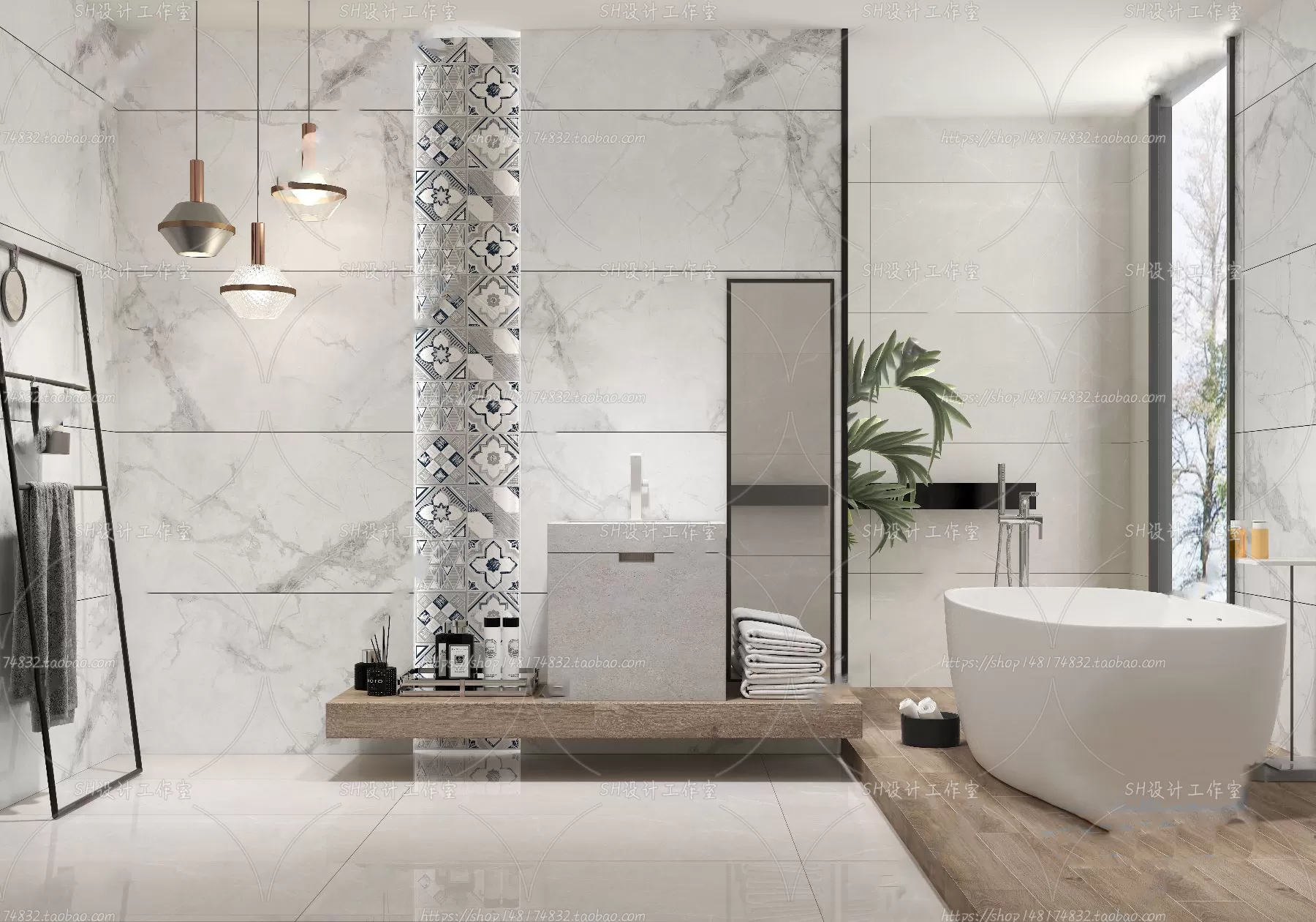 BATHROOM 3D SCENES – VRAY RENDER – 120 BATHROOM 3D SCENES – VRAY RENDER – 120