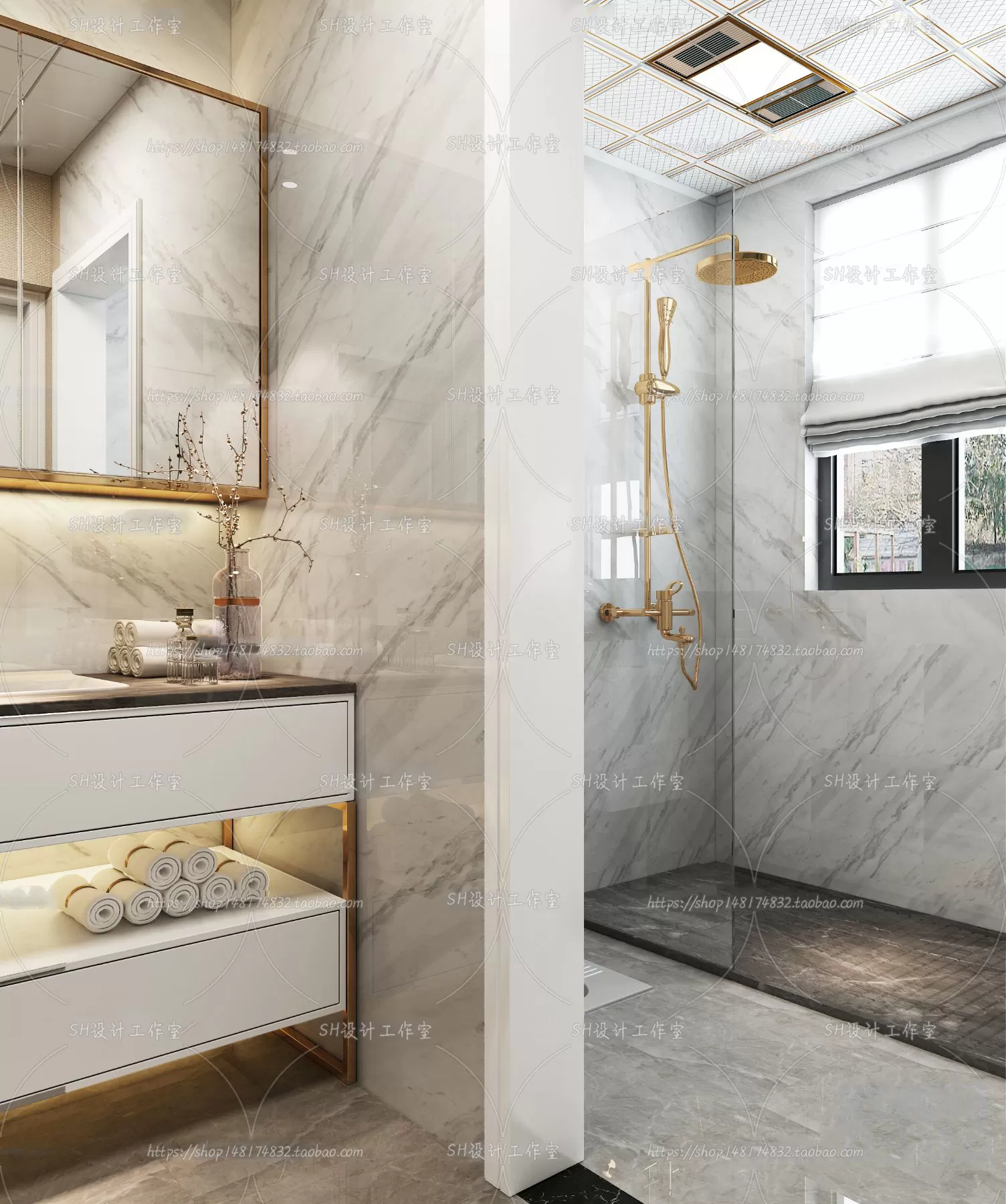 BATHROOM 3D SCENES – VRAY RENDER – 125 BATHROOM 3D SCENES – VRAY RENDER – 125