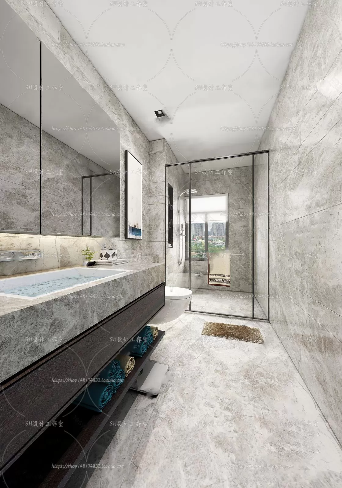 BATHROOM 3D SCENES – VRAY RENDER – 130 BATHROOM 3D SCENES – VRAY RENDER – 130