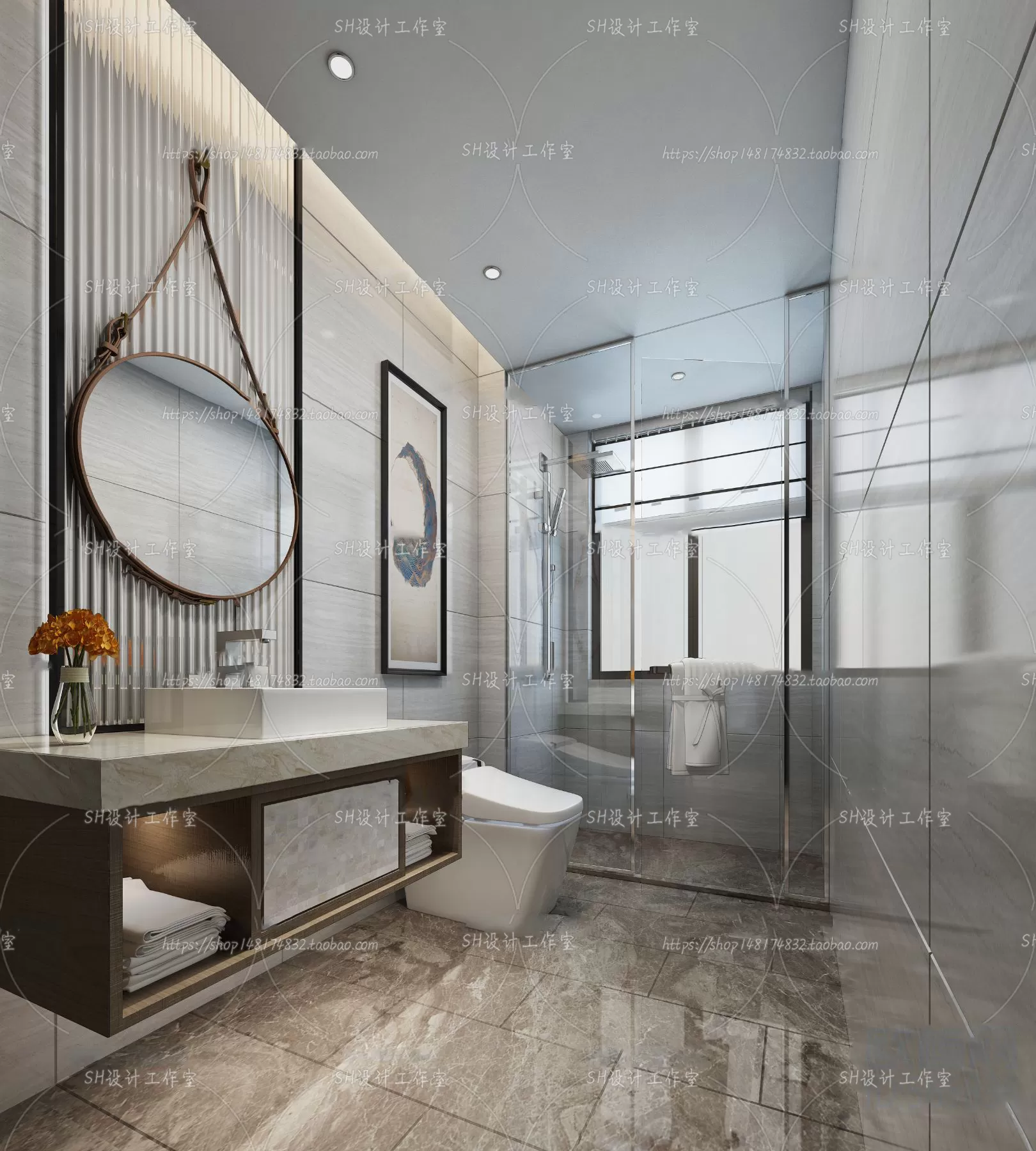 BATHROOM 3D SCENES – VRAY RENDER – 131 BATHROOM 3D SCENES – VRAY RENDER – 131