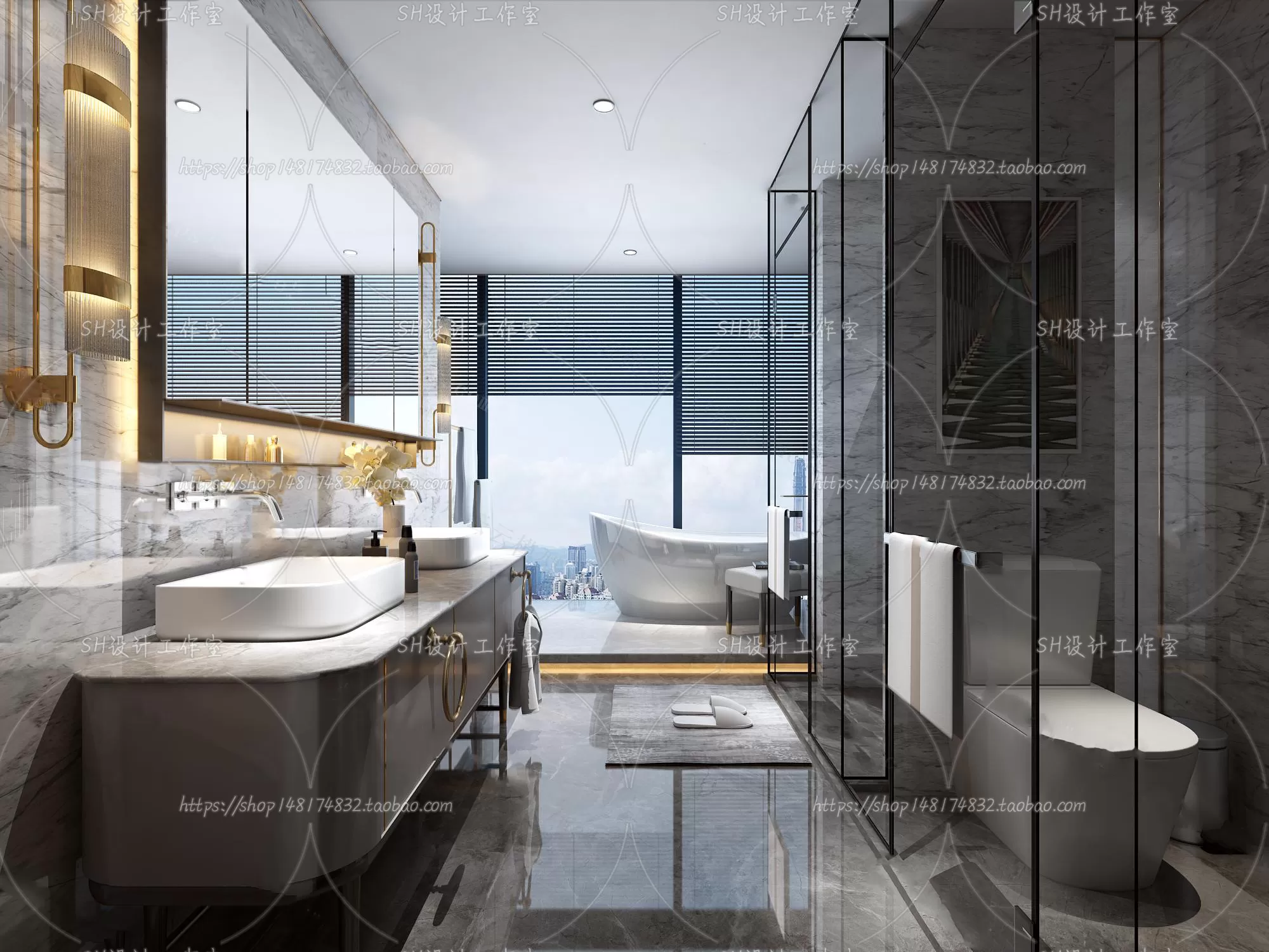 BATHROOM 3D SCENES – VRAY RENDER – 145 BATHROOM 3D SCENES – VRAY RENDER – 145