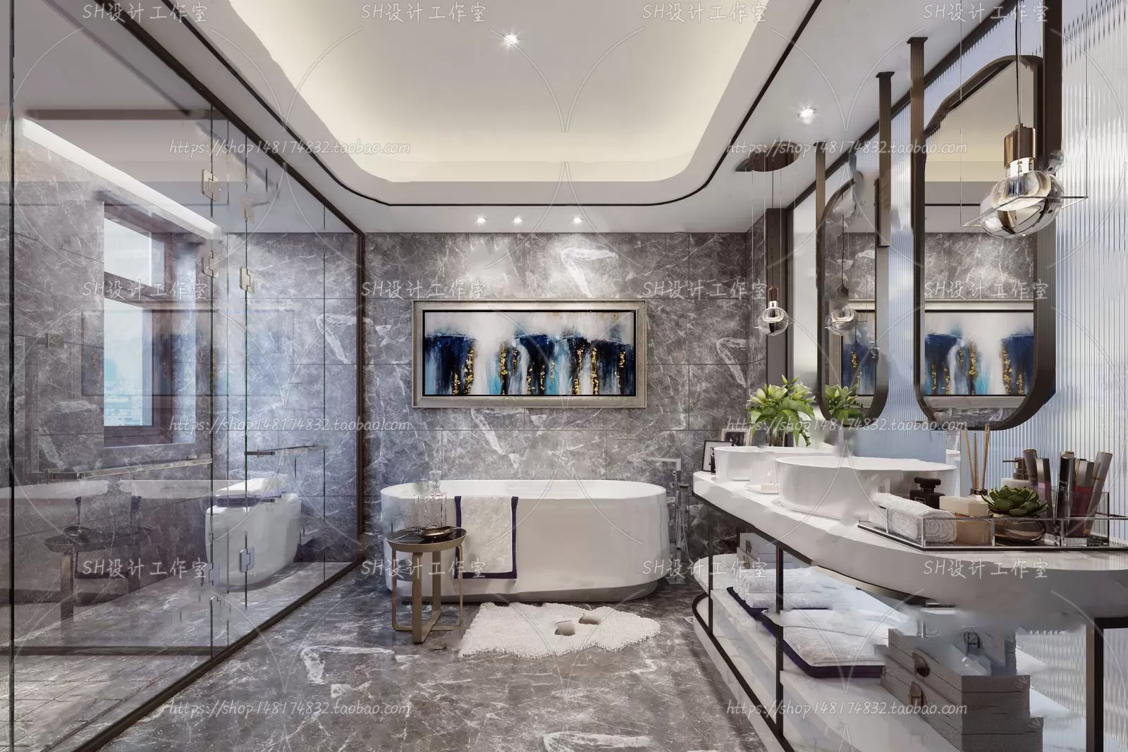 BATHROOM 3D SCENES – VRAY RENDER – 146 BATHROOM 3D SCENES – VRAY RENDER – 146