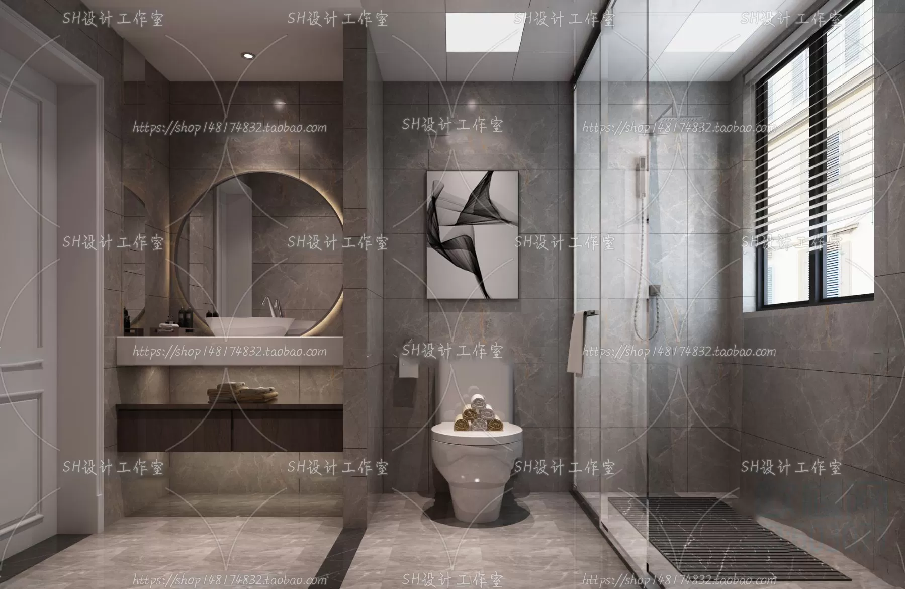 BATHROOM 3D SCENES – VRAY RENDER – 150 BATHROOM 3D SCENES – VRAY RENDER – 150