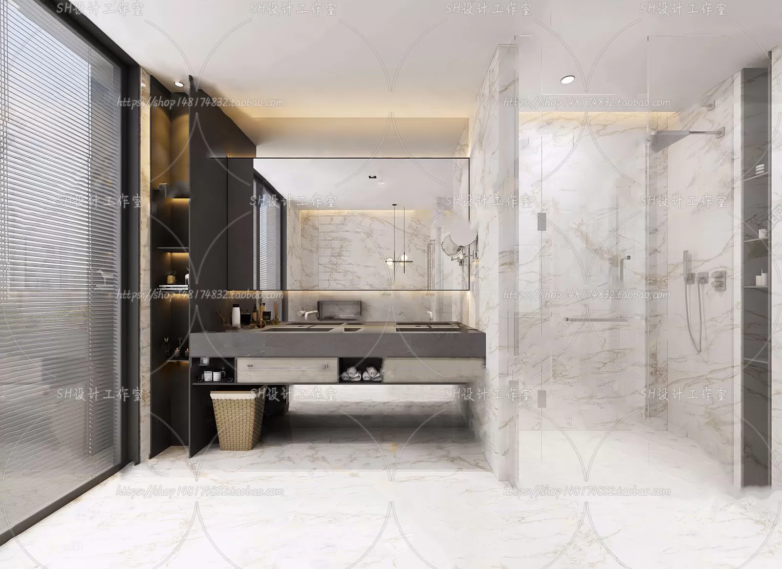 BATHROOM 3D SCENES – VRAY RENDER – 152 BATHROOM 3D SCENES – VRAY RENDER – 152