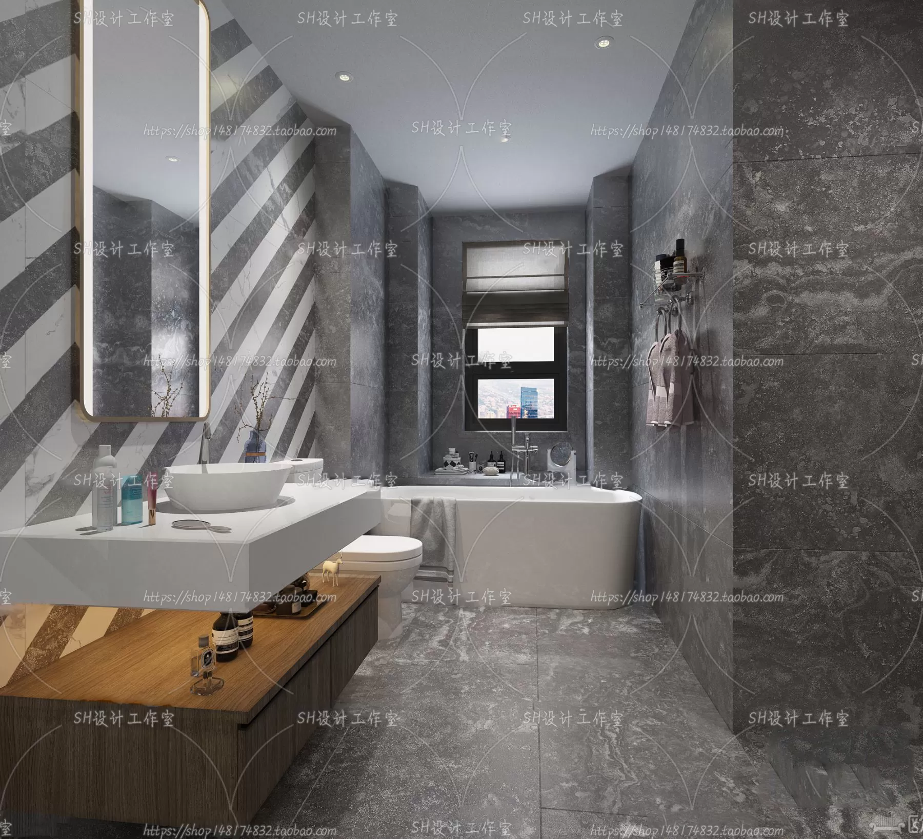 BATHROOM 3D SCENES – VRAY RENDER – 160 BATHROOM 3D SCENES – VRAY RENDER – 160