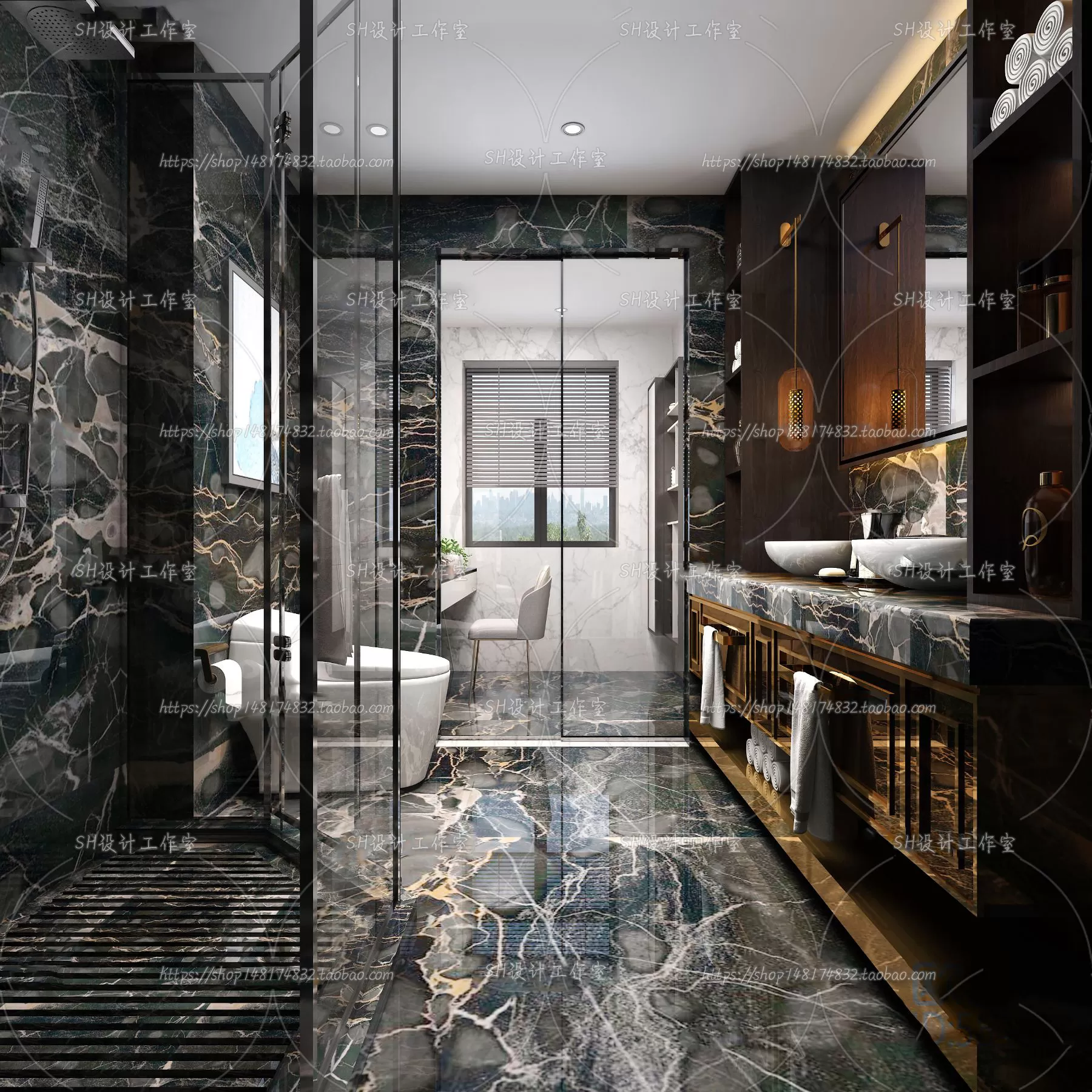 BATHROOM 3D SCENES – VRAY RENDER – 161 BATHROOM 3D SCENES – VRAY RENDER – 161