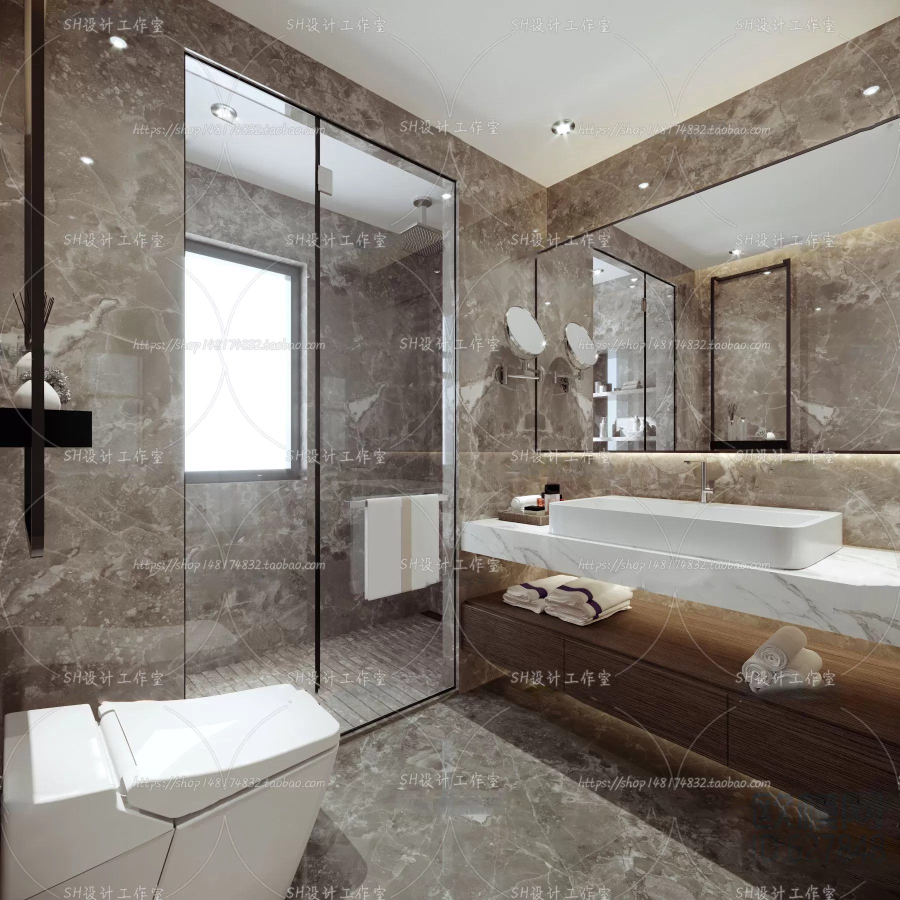 BATHROOM 3D SCENES – VRAY RENDER – 167 BATHROOM 3D SCENES – VRAY RENDER – 167