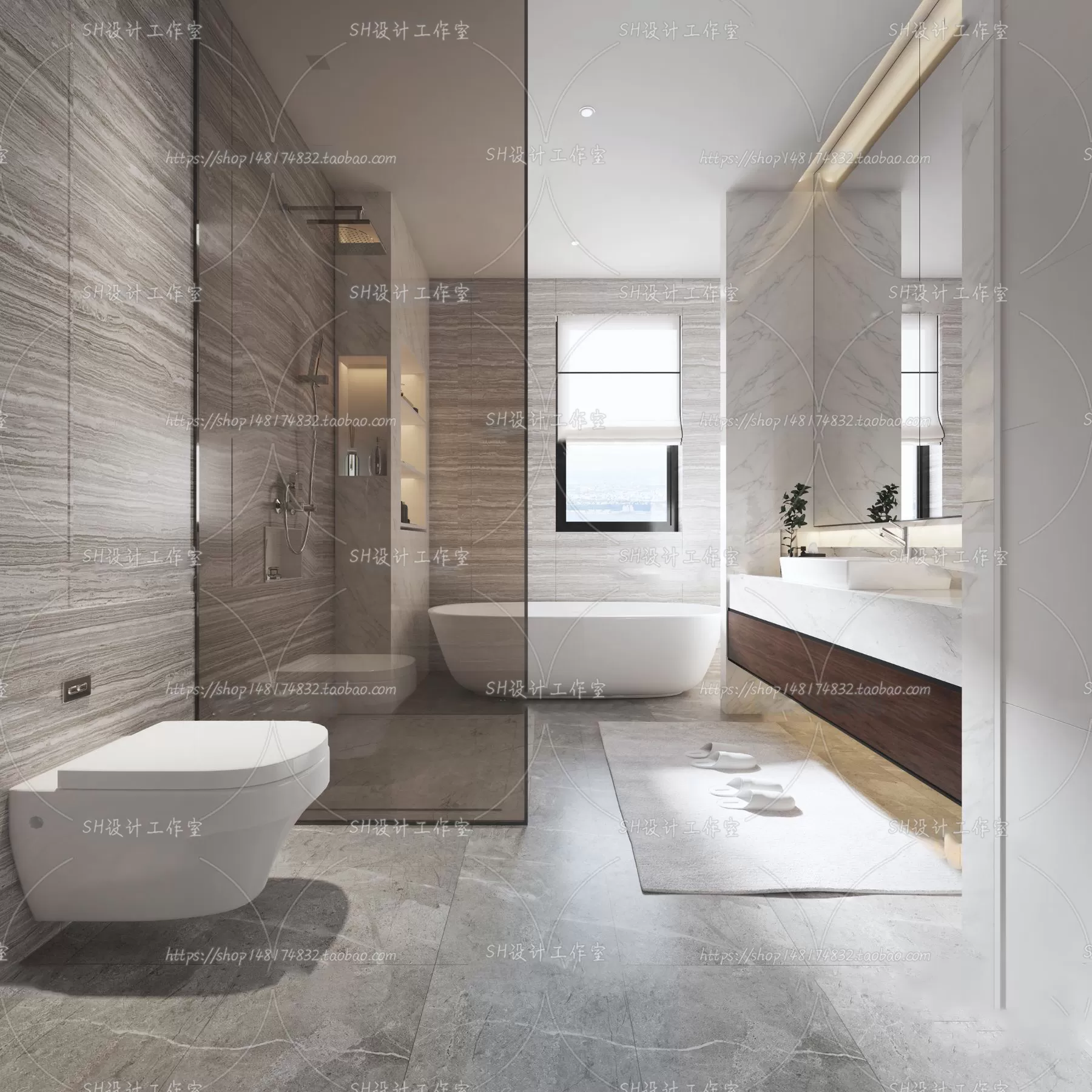 BATHROOM 3D SCENES – VRAY RENDER – 168 BATHROOM 3D SCENES – VRAY RENDER – 168