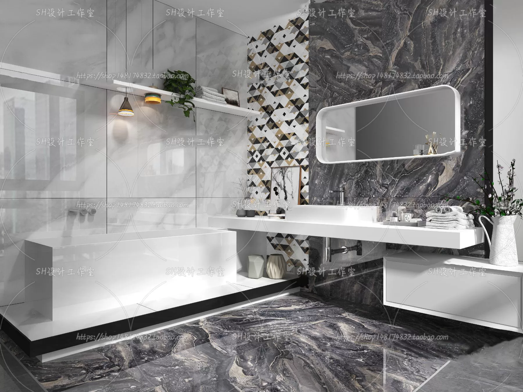 BATHROOM 3D SCENES – VRAY RENDER – 171 BATHROOM 3D SCENES – VRAY RENDER – 171