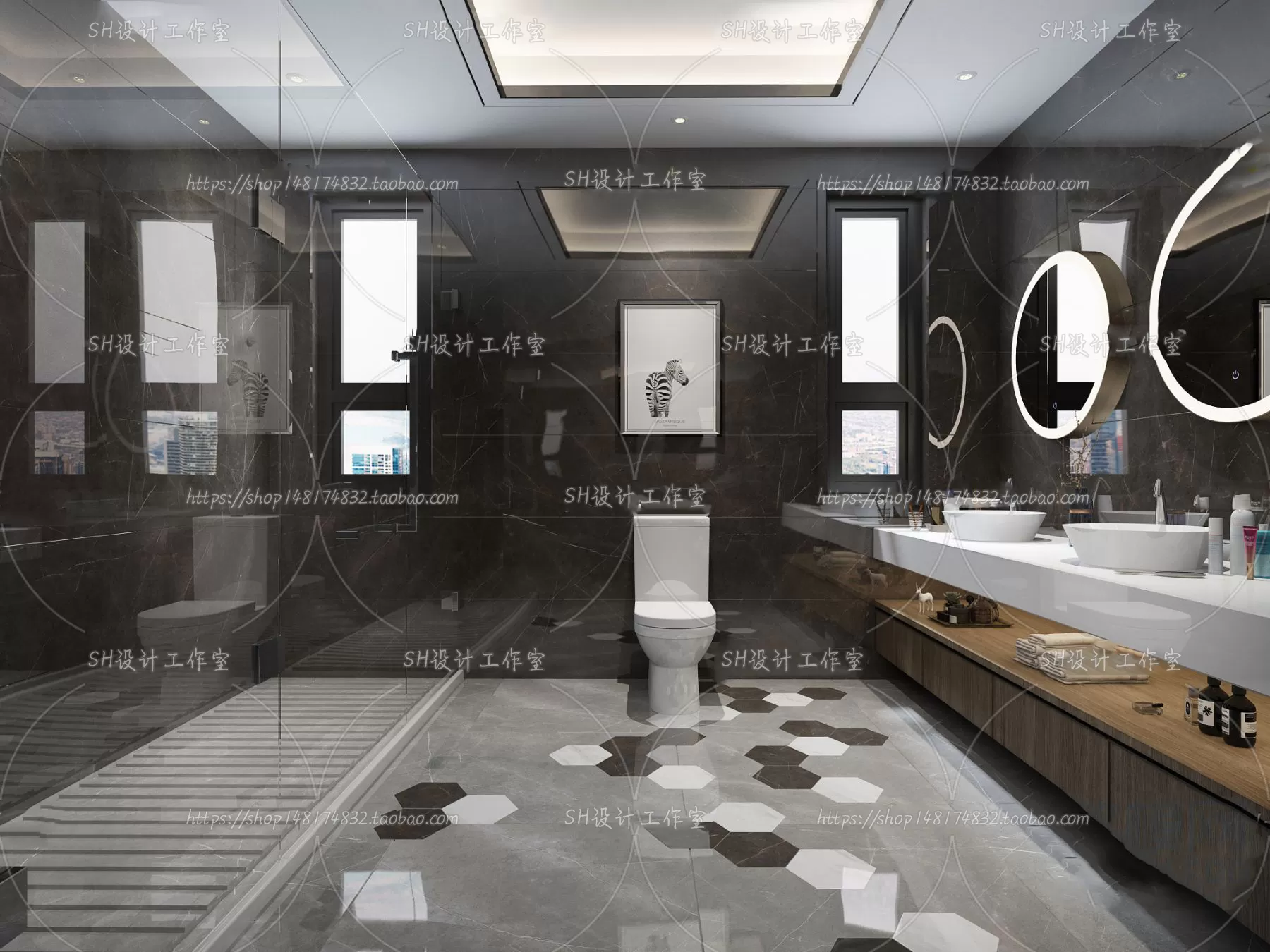 BATHROOM 3D SCENES – VRAY RENDER – 175 BATHROOM 3D SCENES – VRAY RENDER – 175