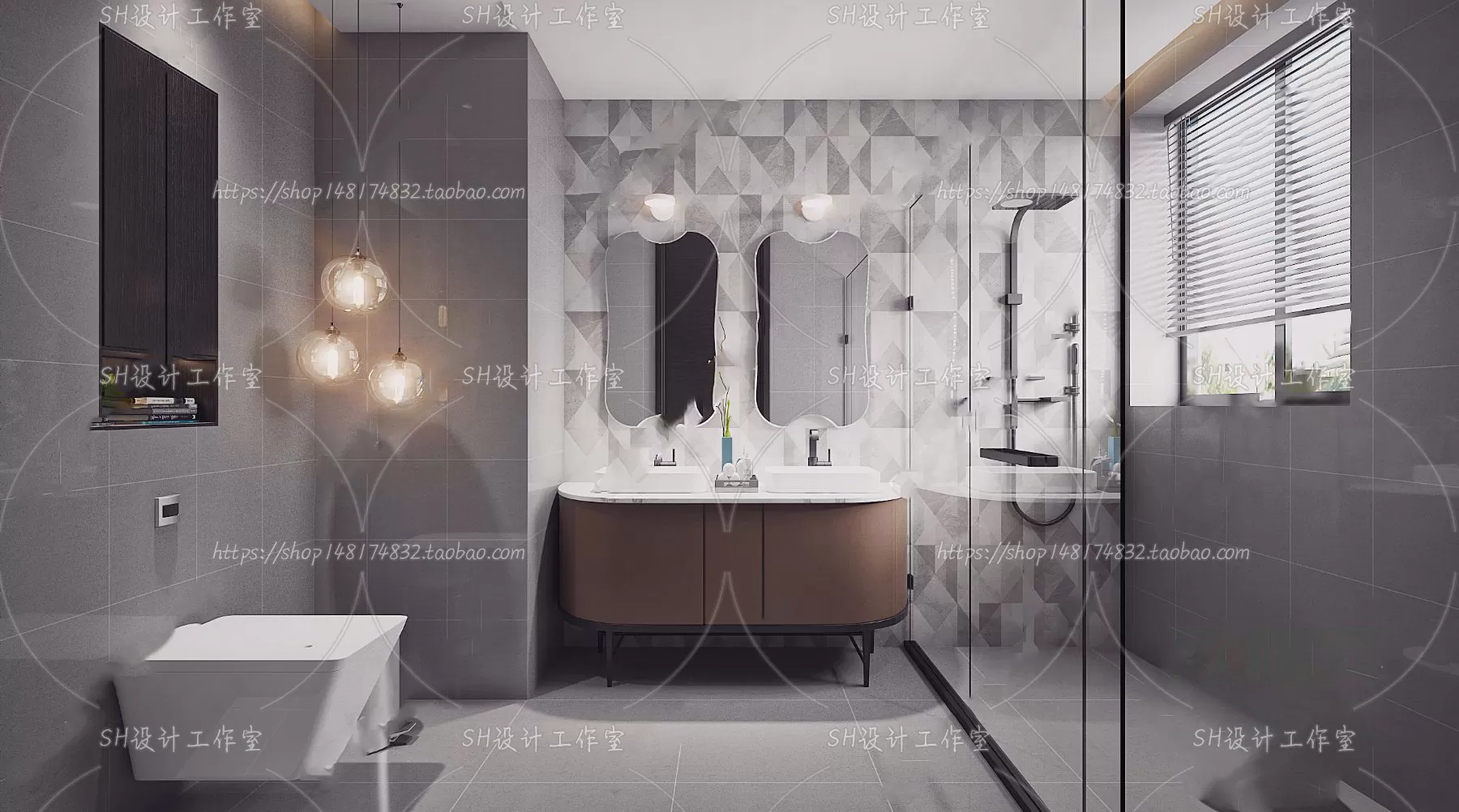 BATHROOM 3D SCENES – VRAY RENDER – 177 BATHROOM 3D SCENES – VRAY RENDER – 177