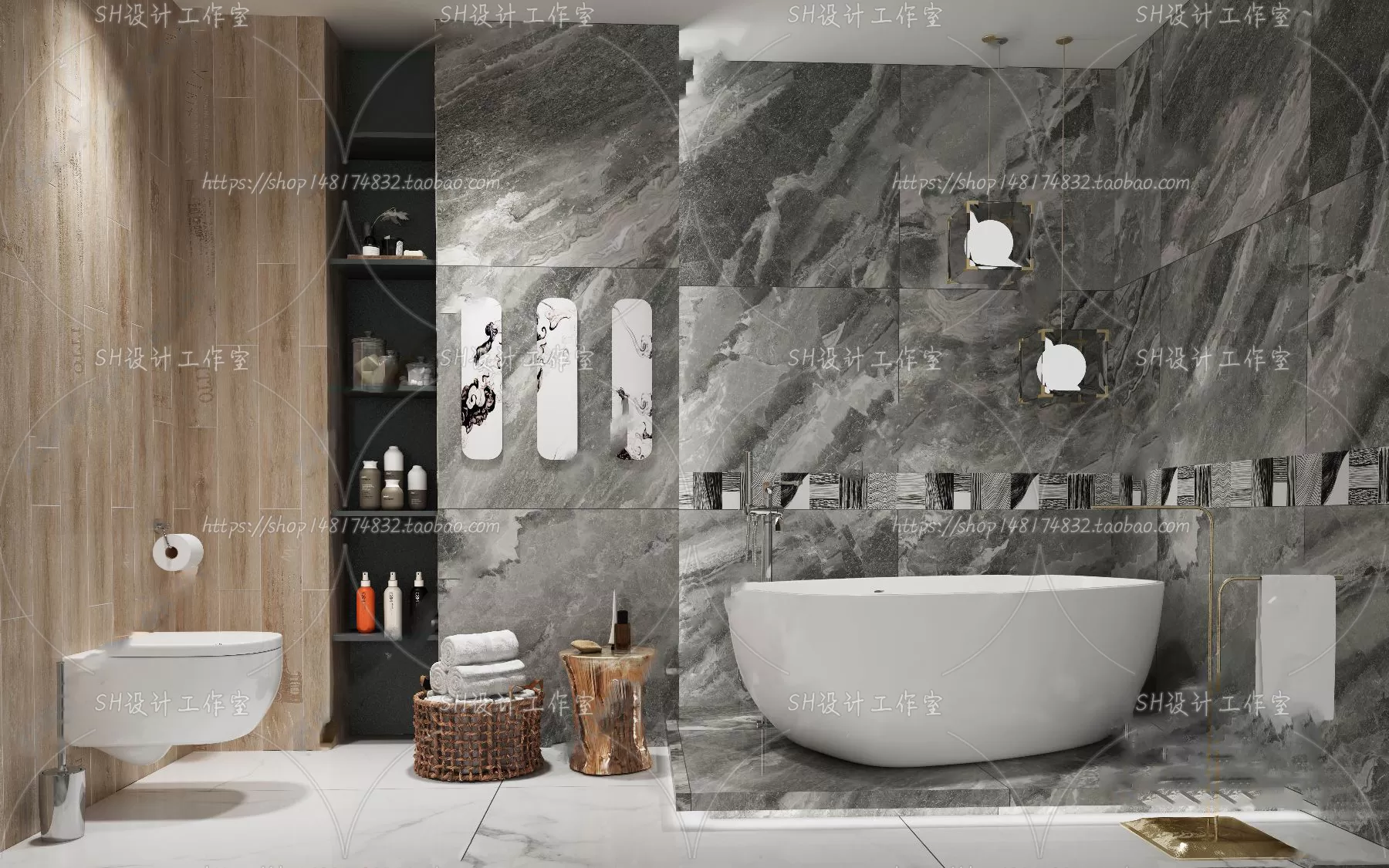 BATHROOM 3D SCENES – VRAY RENDER – 180 BATHROOM 3D SCENES – VRAY RENDER – 180