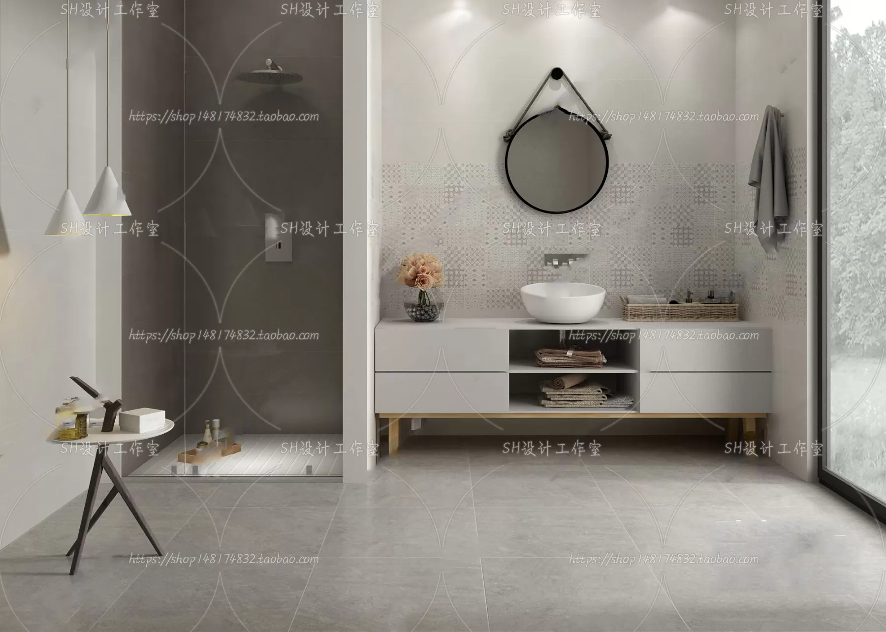 BATHROOM 3D SCENES – VRAY RENDER – 185 BATHROOM 3D SCENES – VRAY RENDER – 185