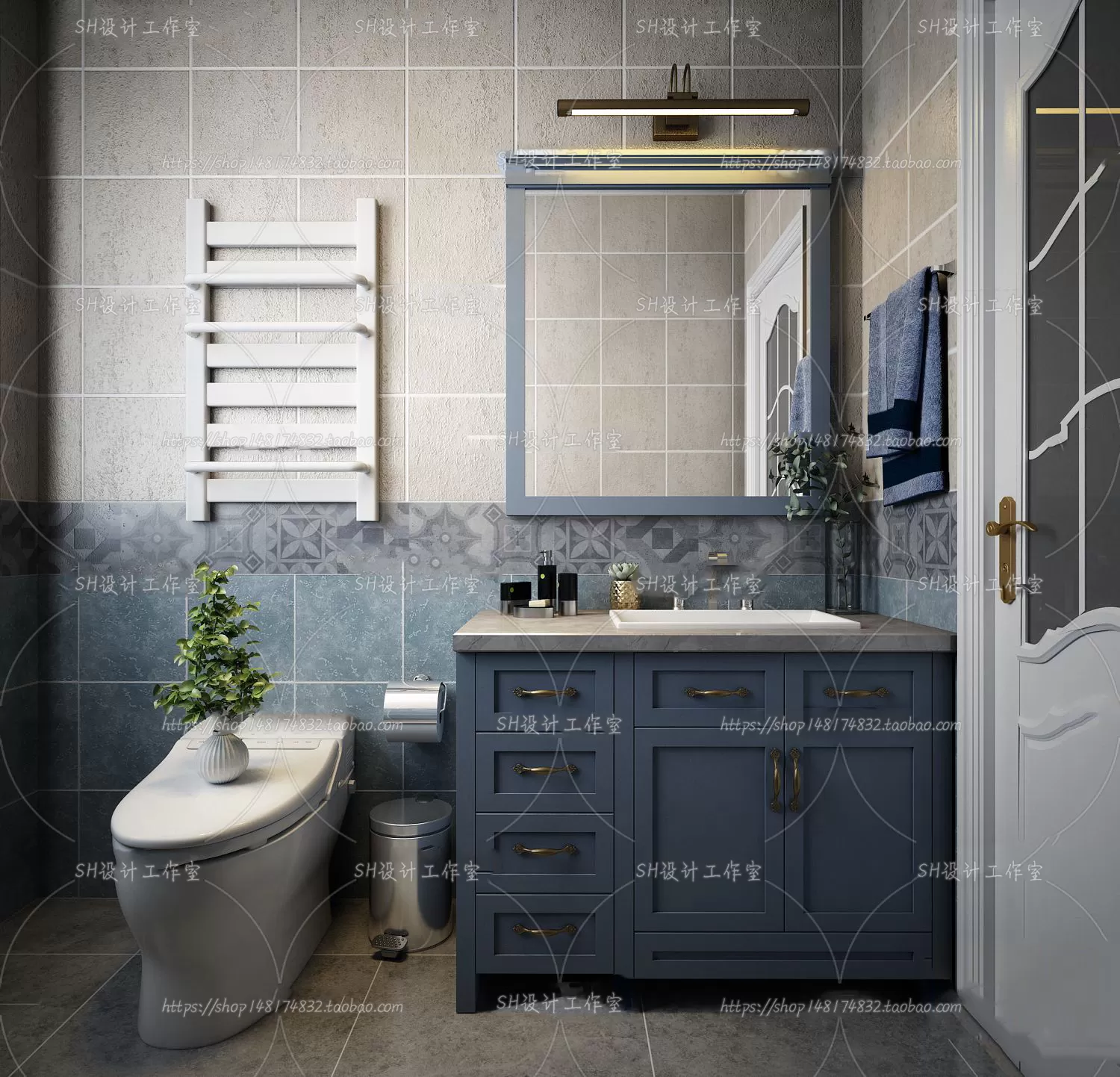 BATHROOM 3D SCENES – VRAY RENDER – 188 BATHROOM 3D SCENES – VRAY RENDER – 188
