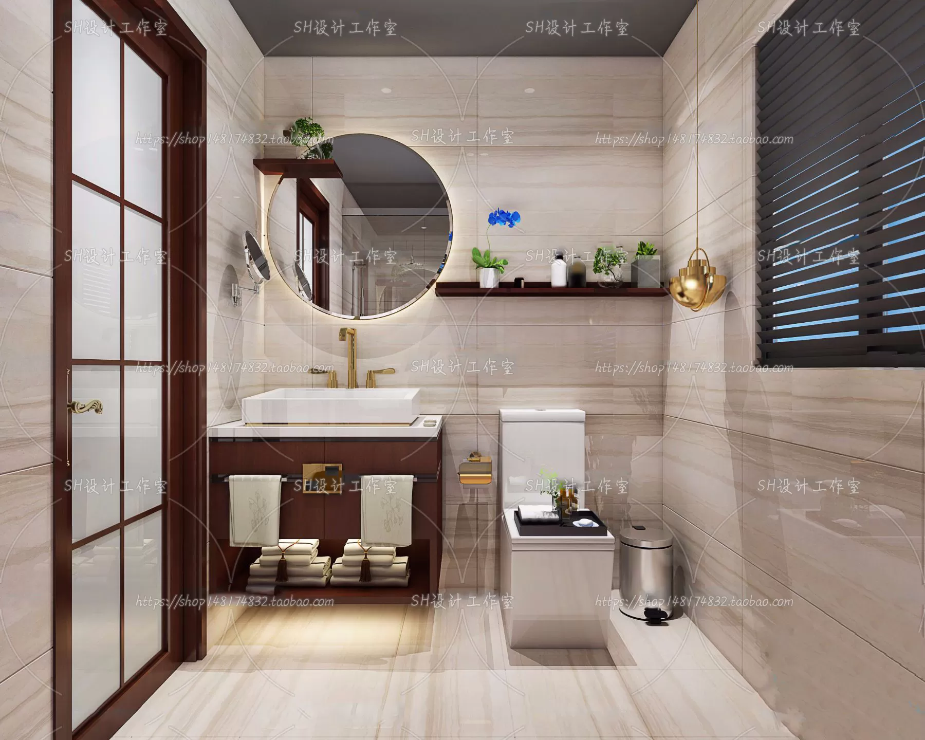 BATHROOM 3D SCENES – VRAY RENDER – 192 BATHROOM 3D SCENES – VRAY RENDER – 192