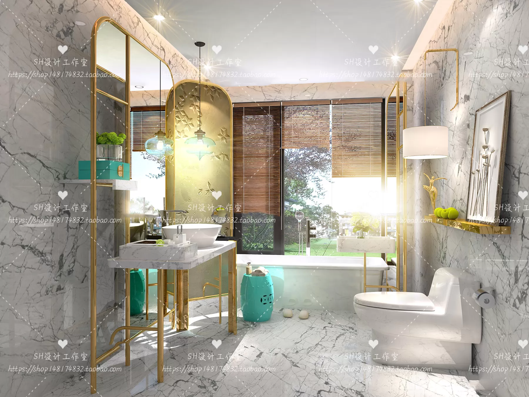BATHROOM 3D SCENES – VRAY RENDER – 201 BATHROOM 3D SCENES – VRAY RENDER – 201