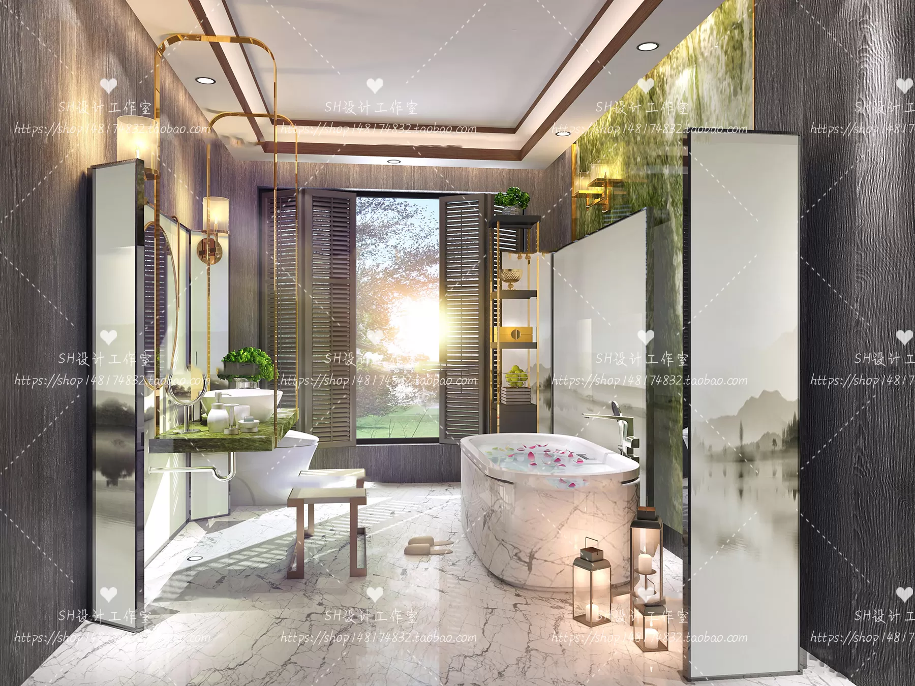 BATHROOM 3D SCENES – VRAY RENDER – 202 BATHROOM 3D SCENES – VRAY RENDER – 202