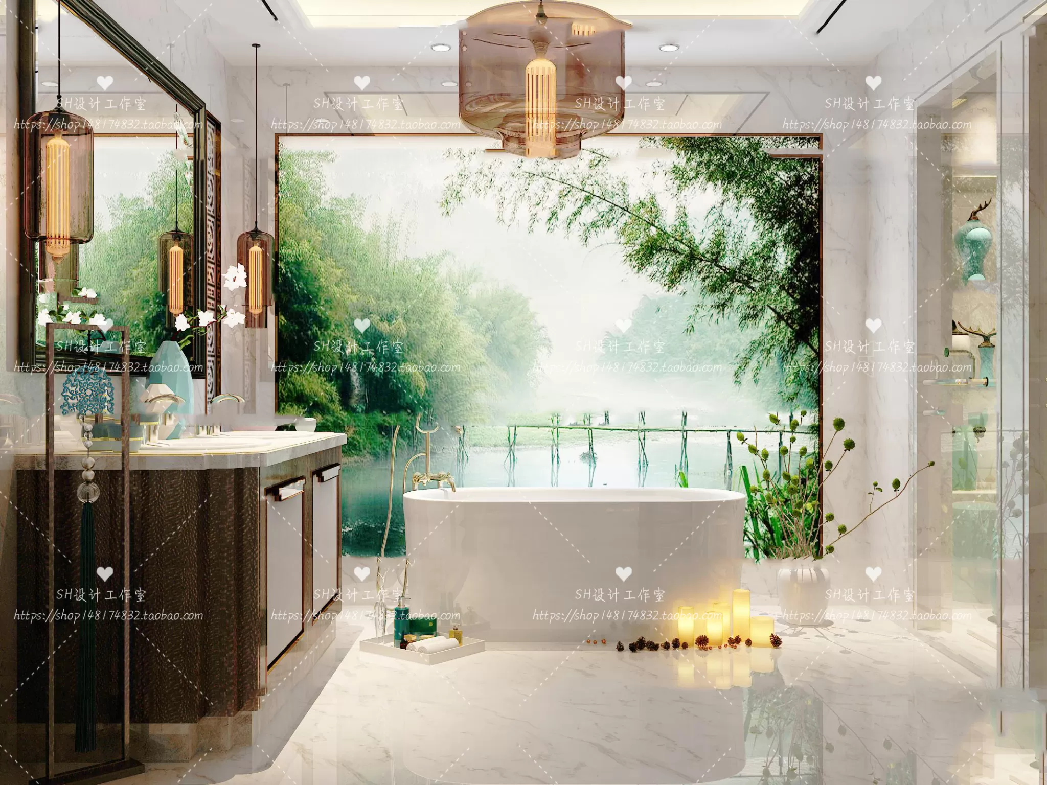 BATHROOM 3D SCENES – VRAY RENDER – 205 BATHROOM 3D SCENES – VRAY RENDER – 205